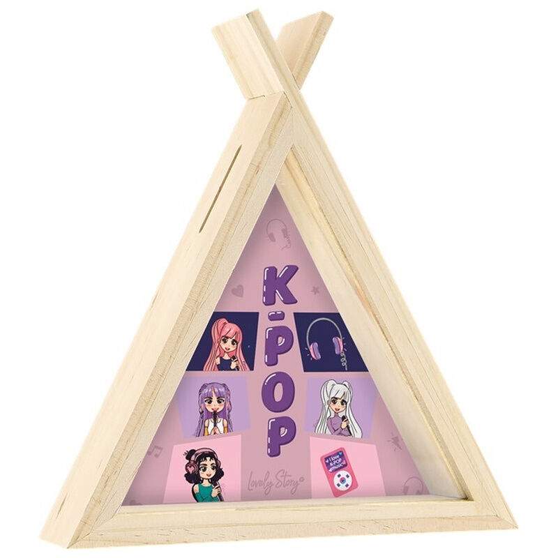 K-Pop lyserød sparebøsse