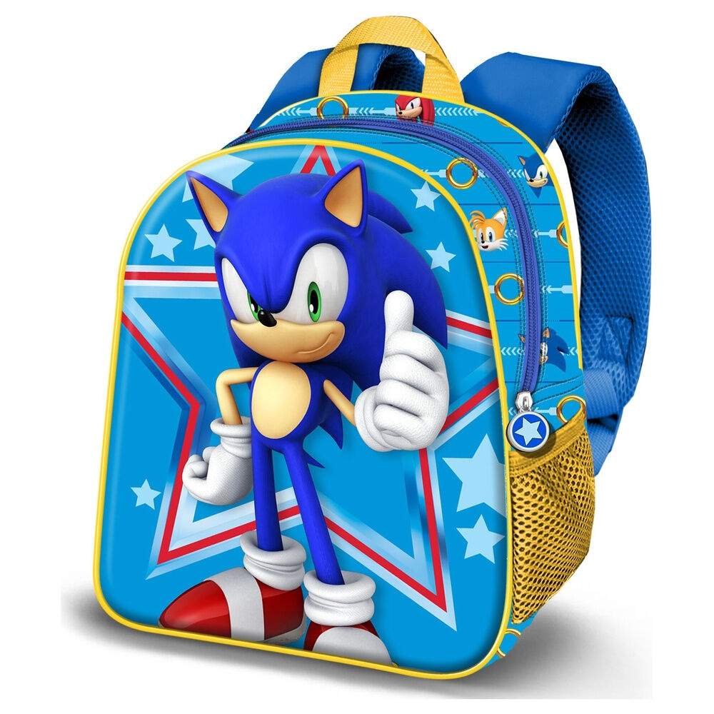 Sonic the Hedgehog Star 3D rygsæk 31 cm