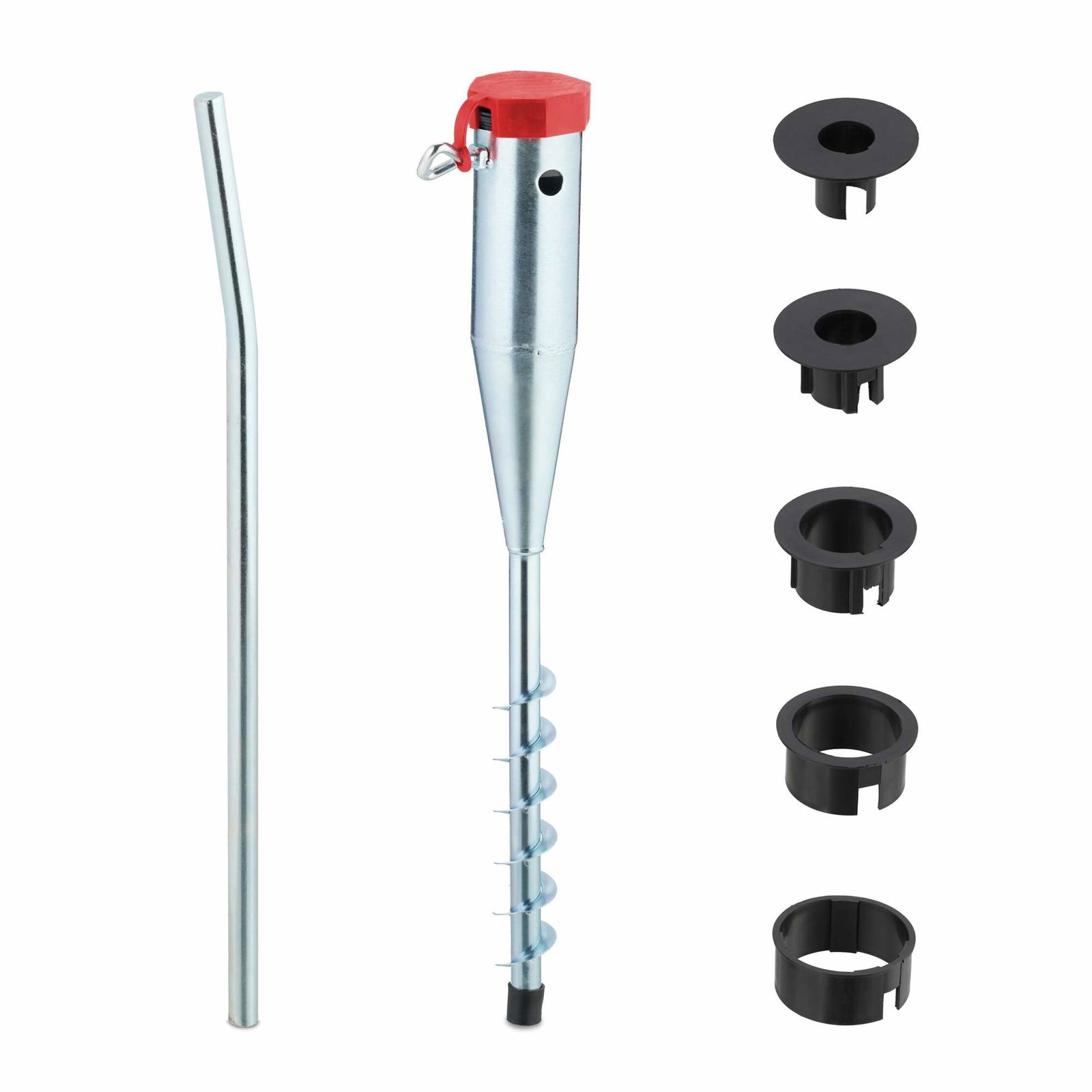 Paraplyjordankare – Stålspik med 5 adaptrar | Hem & Hobby | Pryloteket