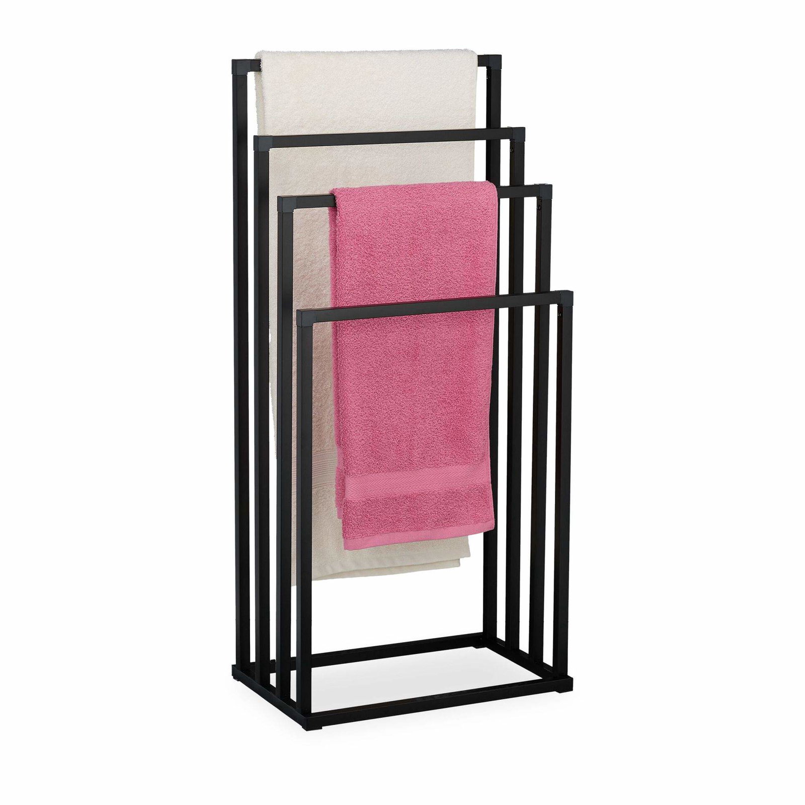 Fristående handdukshängare med 4 stänger – Platsbesparande design | Hem & Hobby | Pryloteket