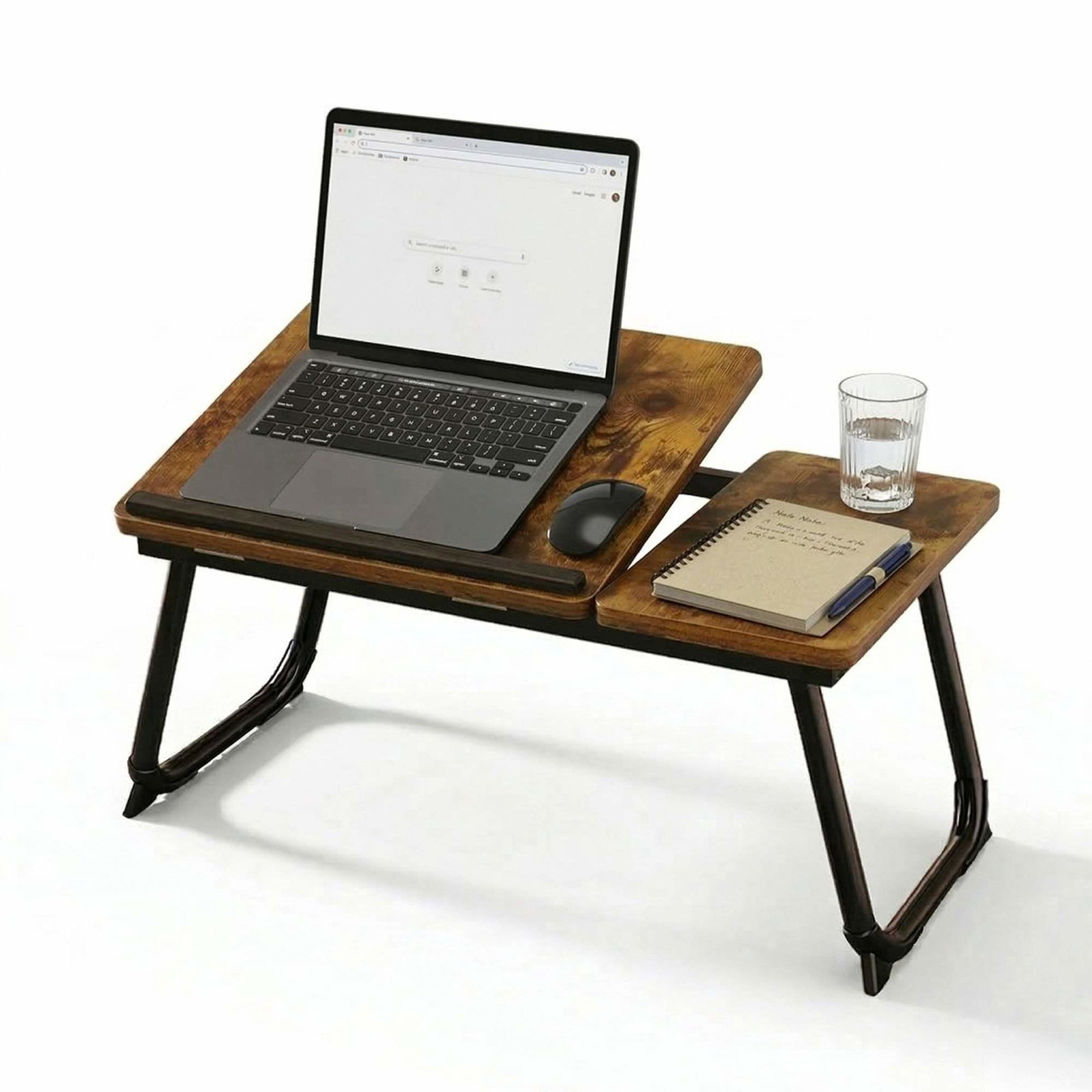 Justerbart laptopbord – Hopfällbart, lutbart, bord i träeffekt | Hem & Hobby | Pryloteket