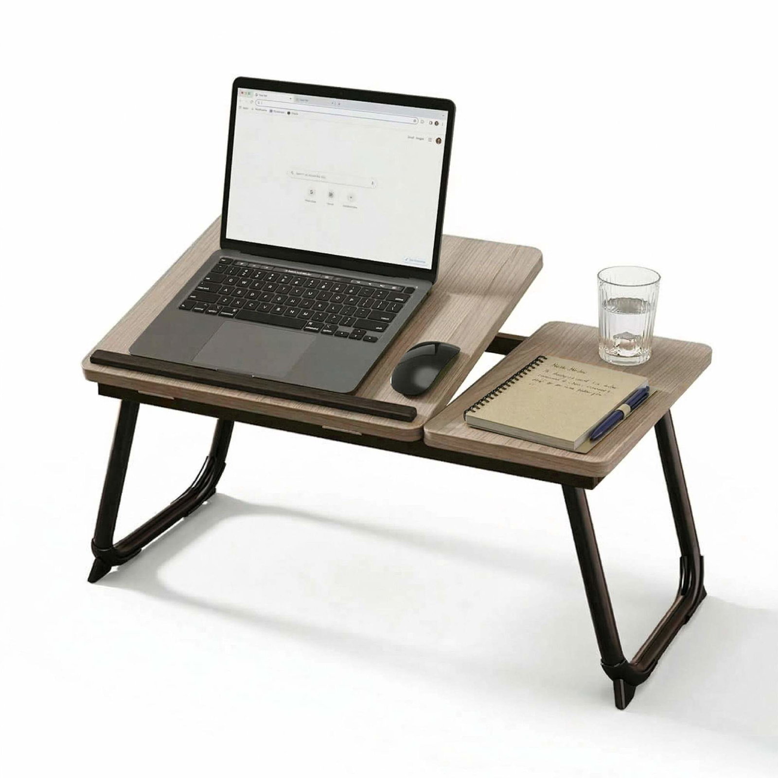 Justerbart laptopbord – Hopfällbart, skiva i träeffekt | Hem & Hobby | Pryloteket