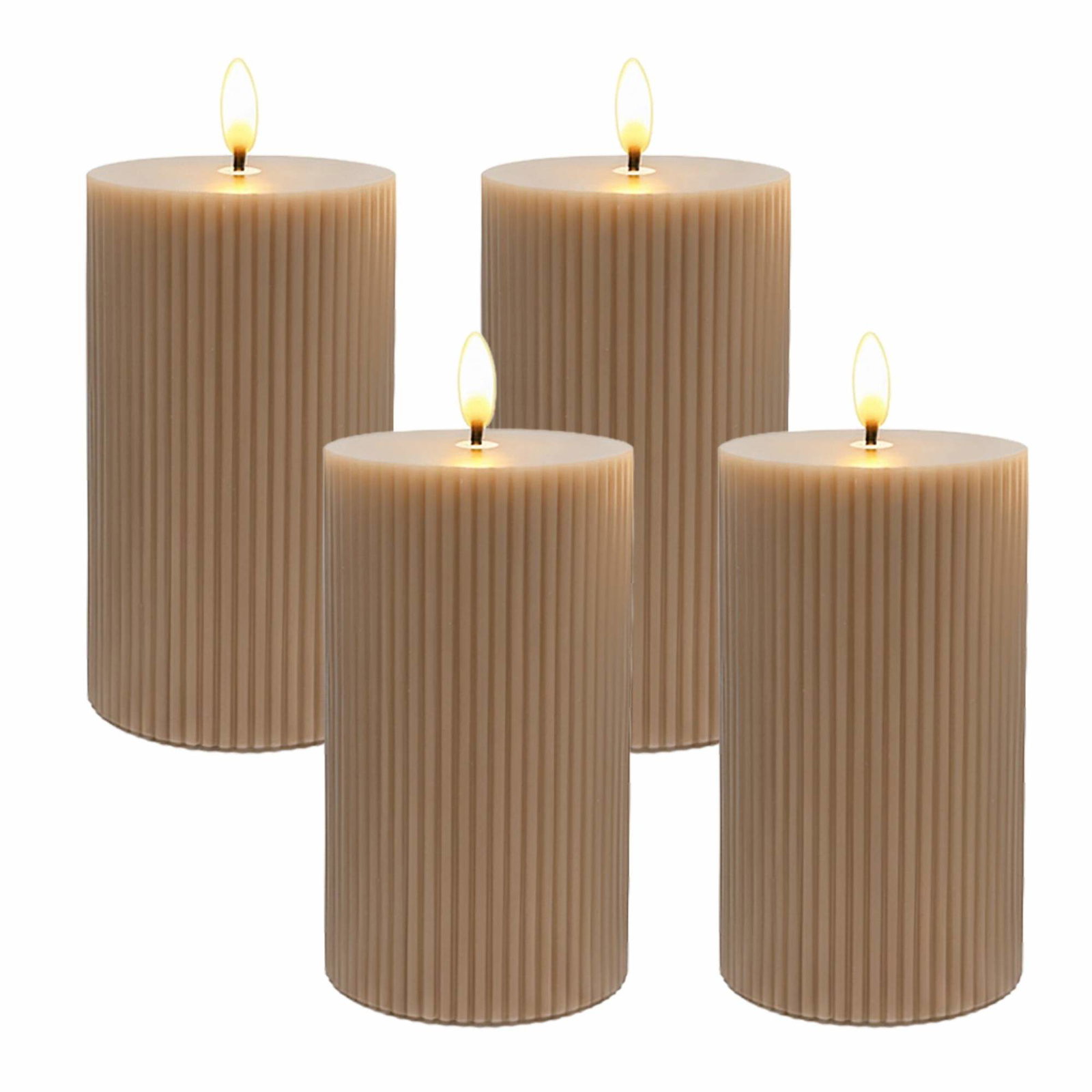 LED-vaxljus – Flamfria, Flimrande, Set om 4 | Hem & Hobby | Pryloteket