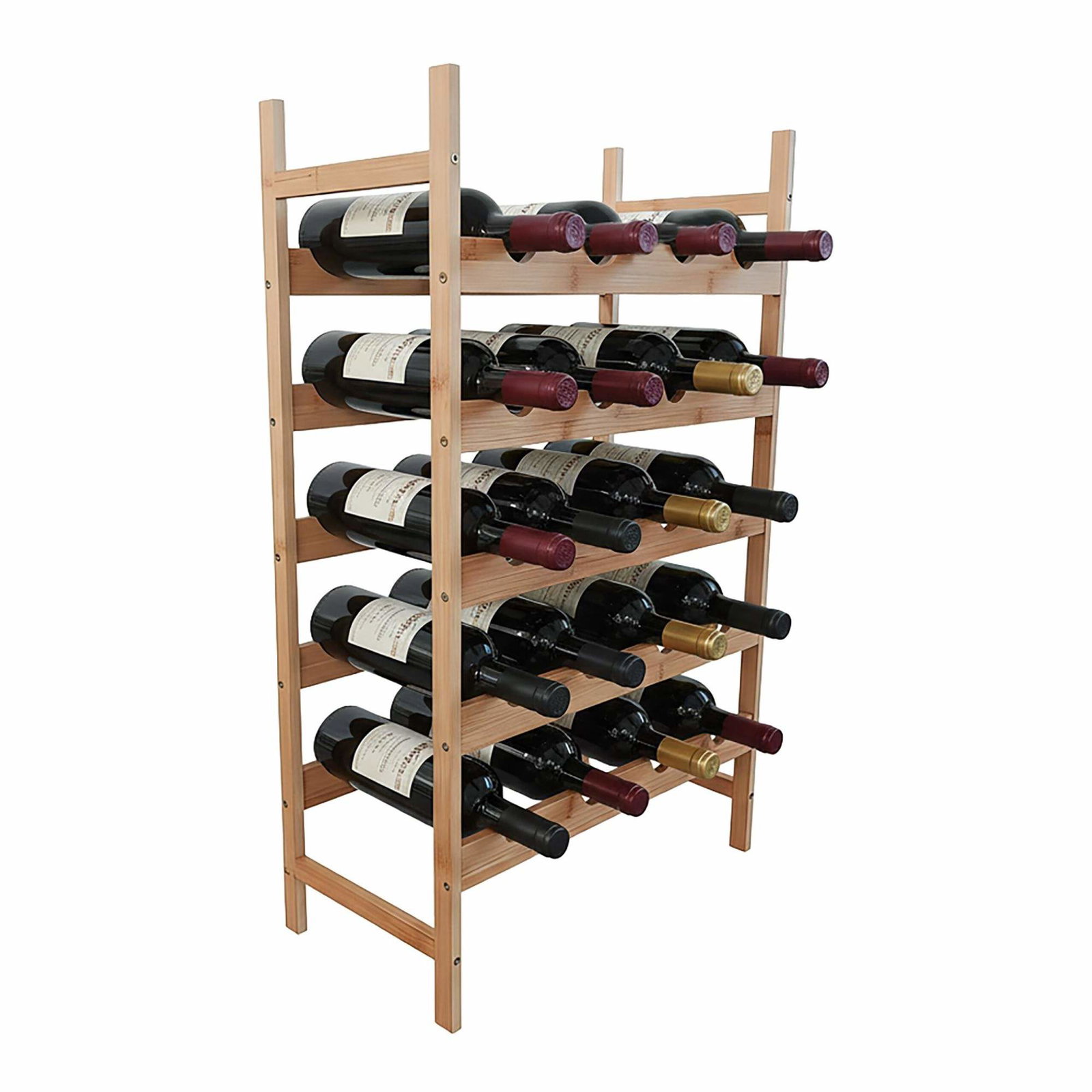 Bambu vinställ – Snygg förvaring för 6 flaskor | Hem & Hobby | Pryloteket