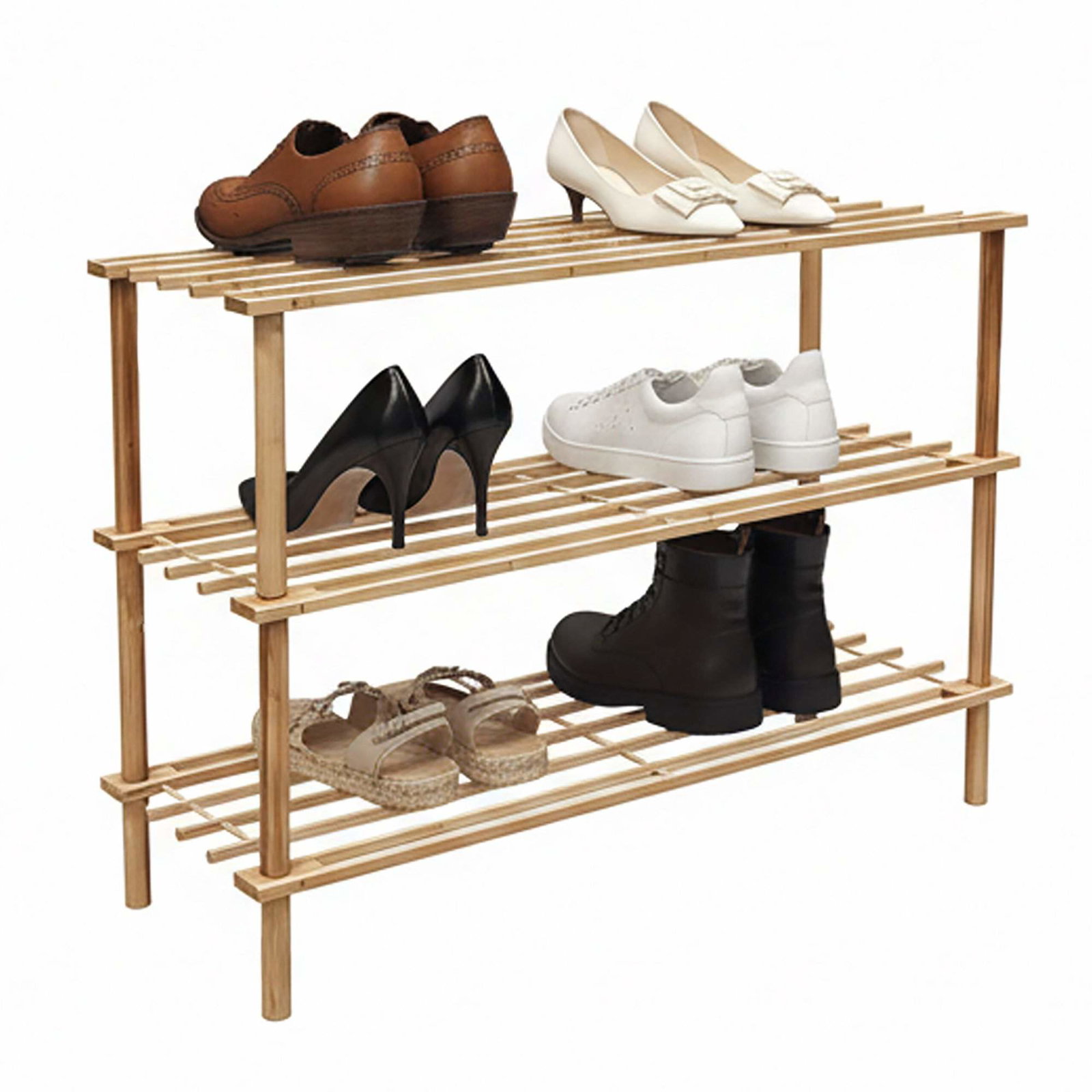 Skohylla i bambu – Platsbesparande, Rymmer 9 par | Hem & Hobby | Pryloteket