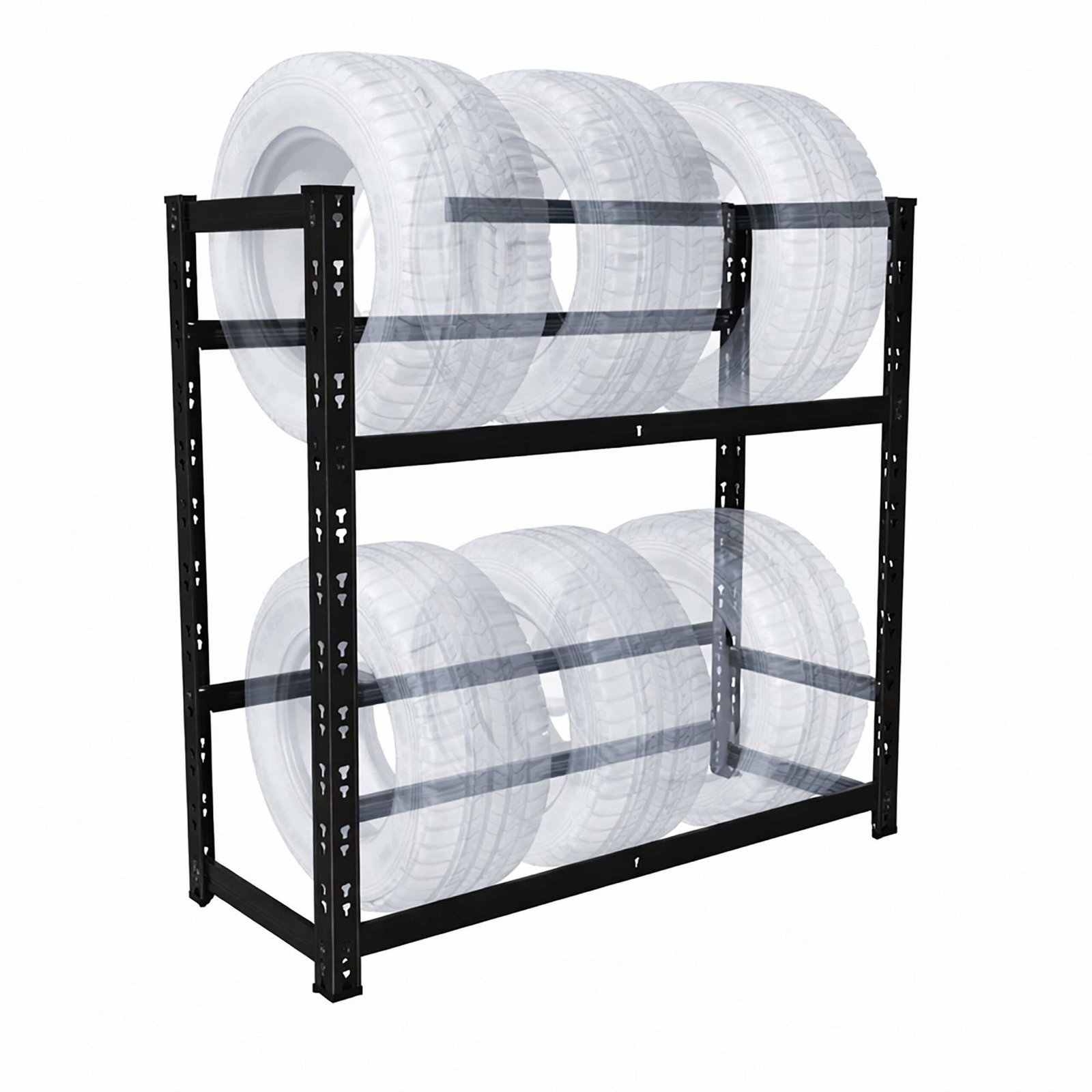 Dækstativ til 4-6 dæk – justerbar stålramme