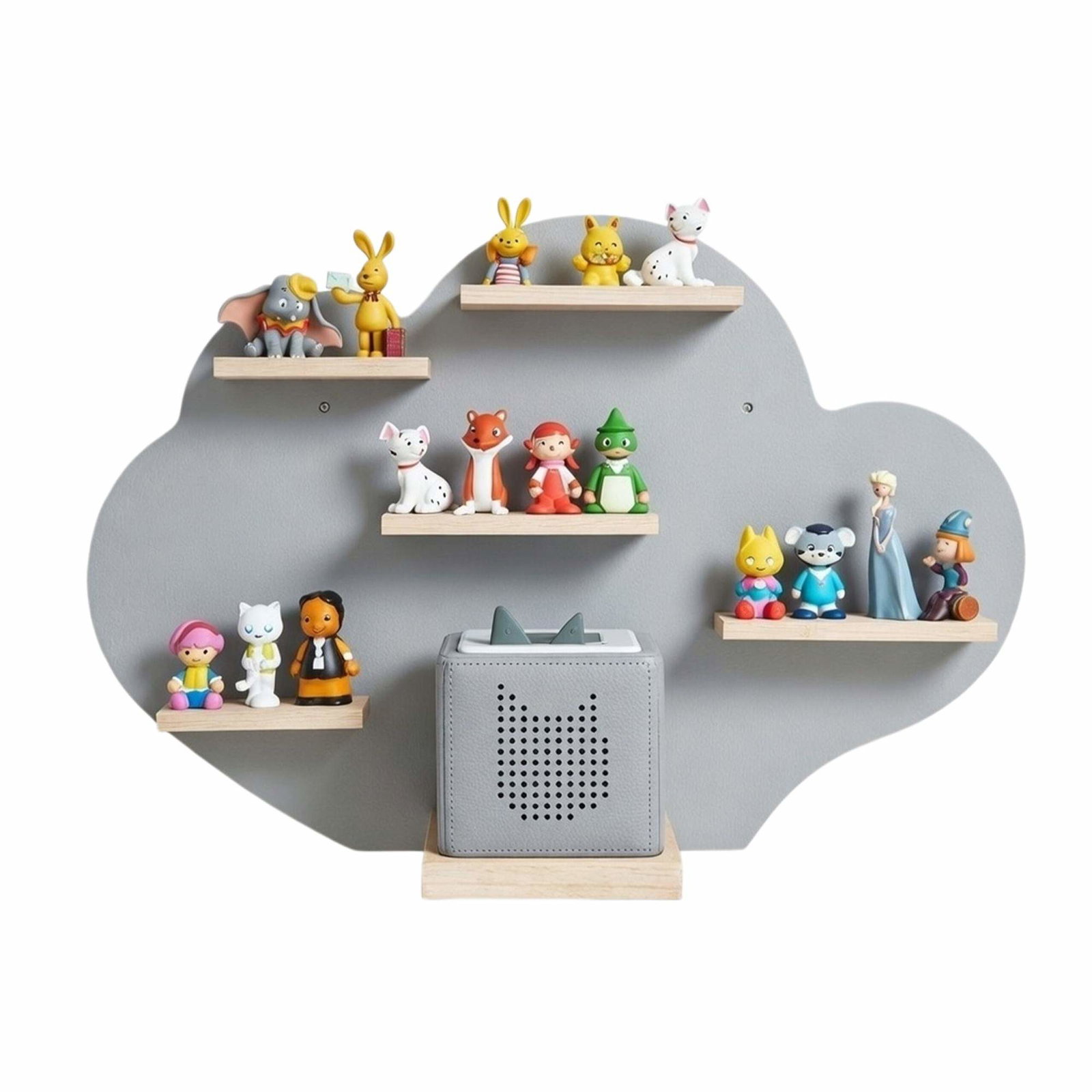 Toniebox vägghylla – Rymmer 20 figurer, molndesign | Hem & Hobby | Pryloteket