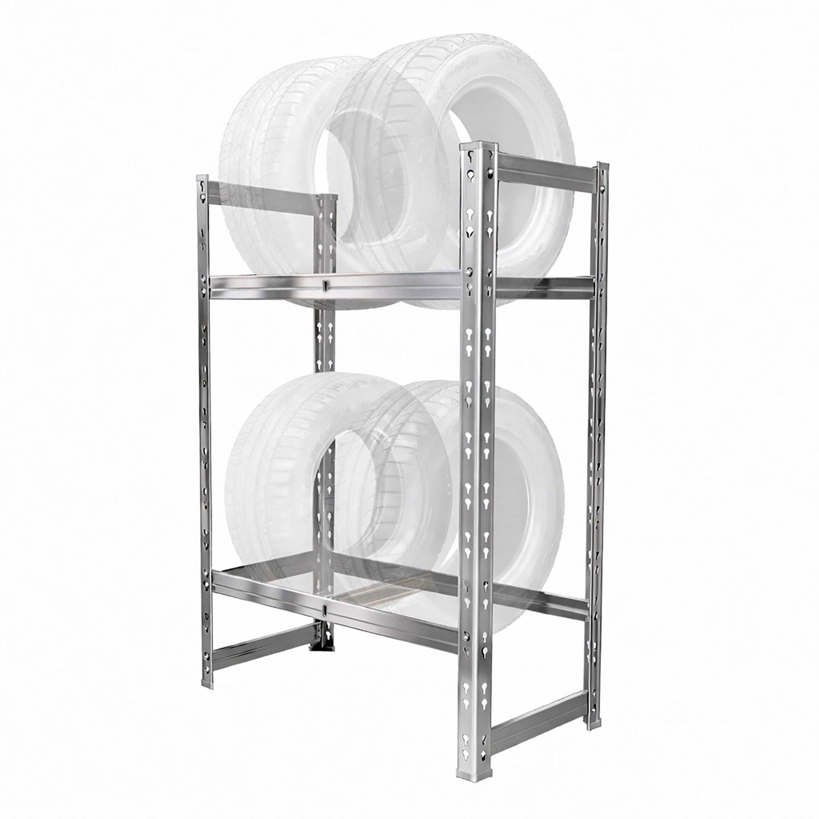 Däckställ för 4–6 däck – justerbar stålram | Hem & Hobby | Pryloteket