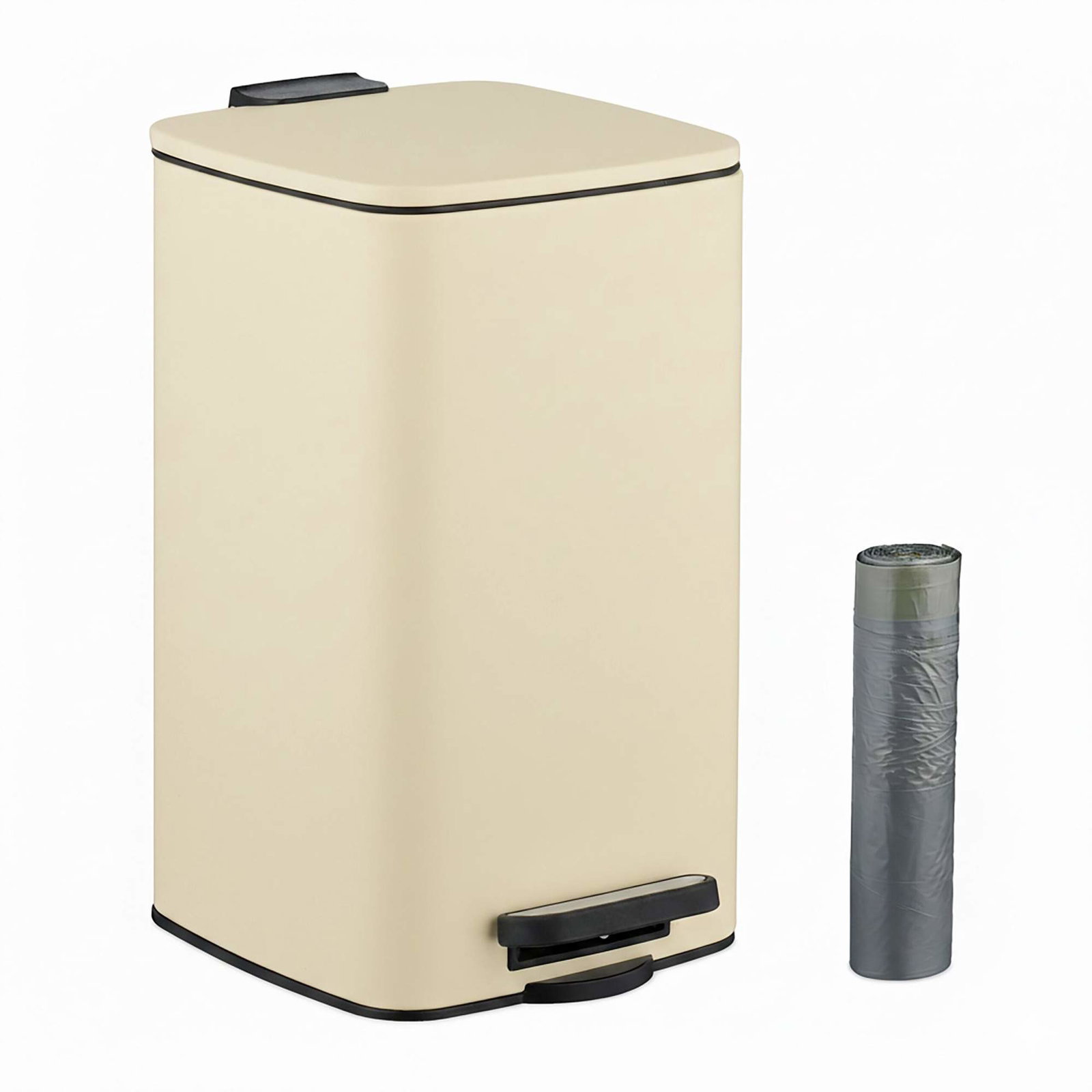 Fyrkantig pedalhink 8L – Handsfree, mjukstängande design | Hem & Hobby | Pryloteket