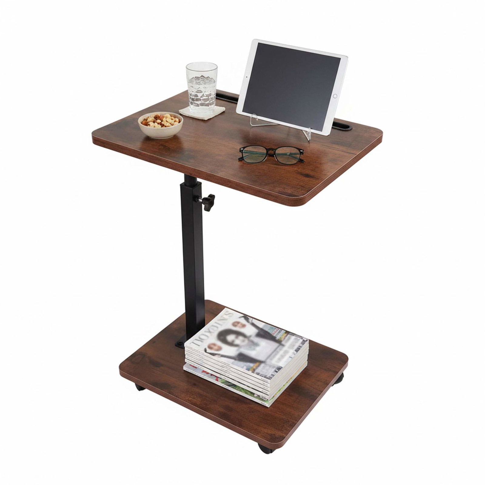 Höjdjusterbart sidobord med surfplattahållare | Hem & Hobby | Pryloteket