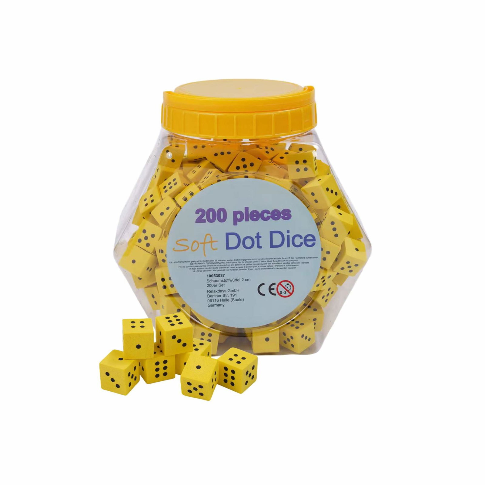 Skumtalterninger til skoler – 200 stk., støjsvage og lette