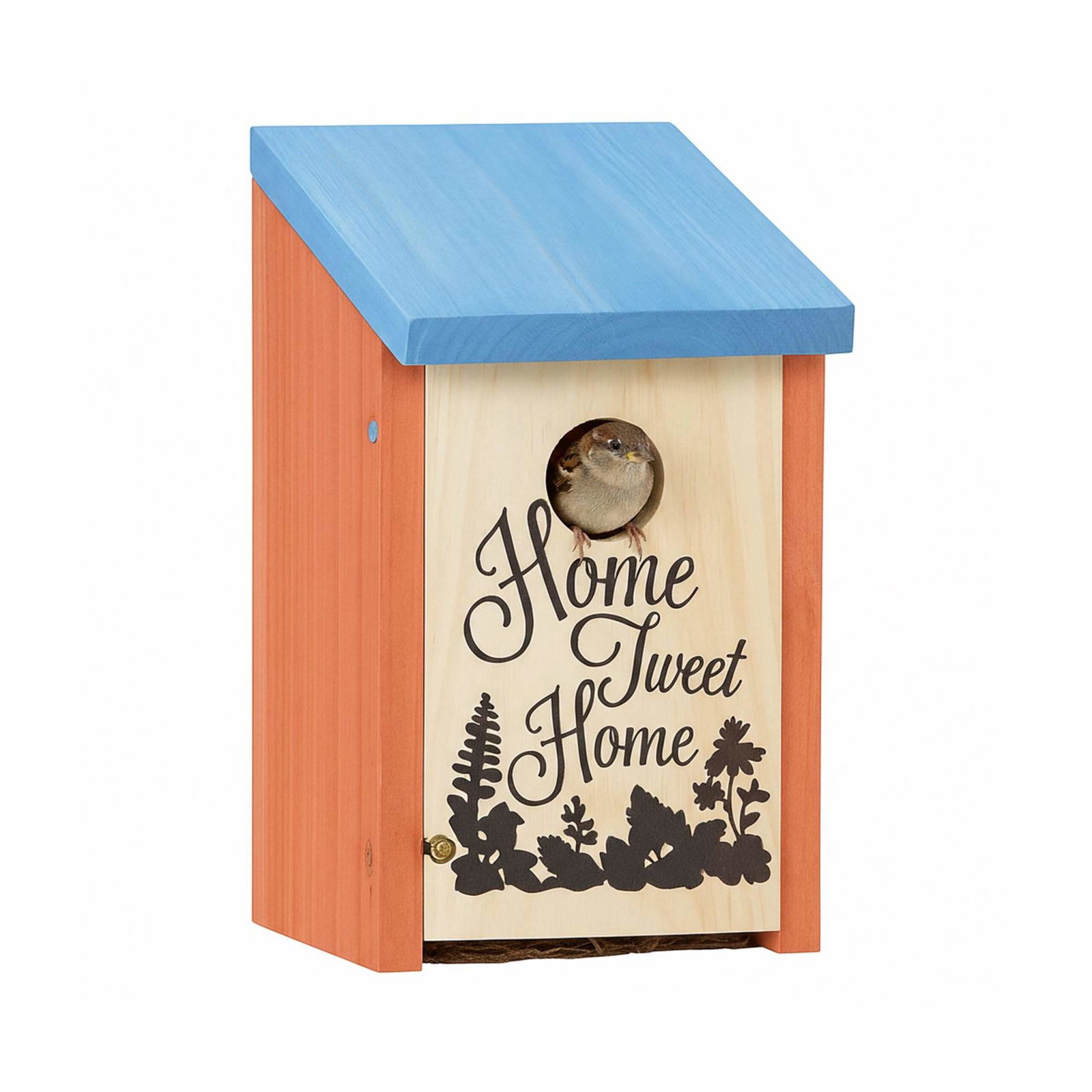 Fuglehus til små fugle – rødt og grønt, nemt at rengøre