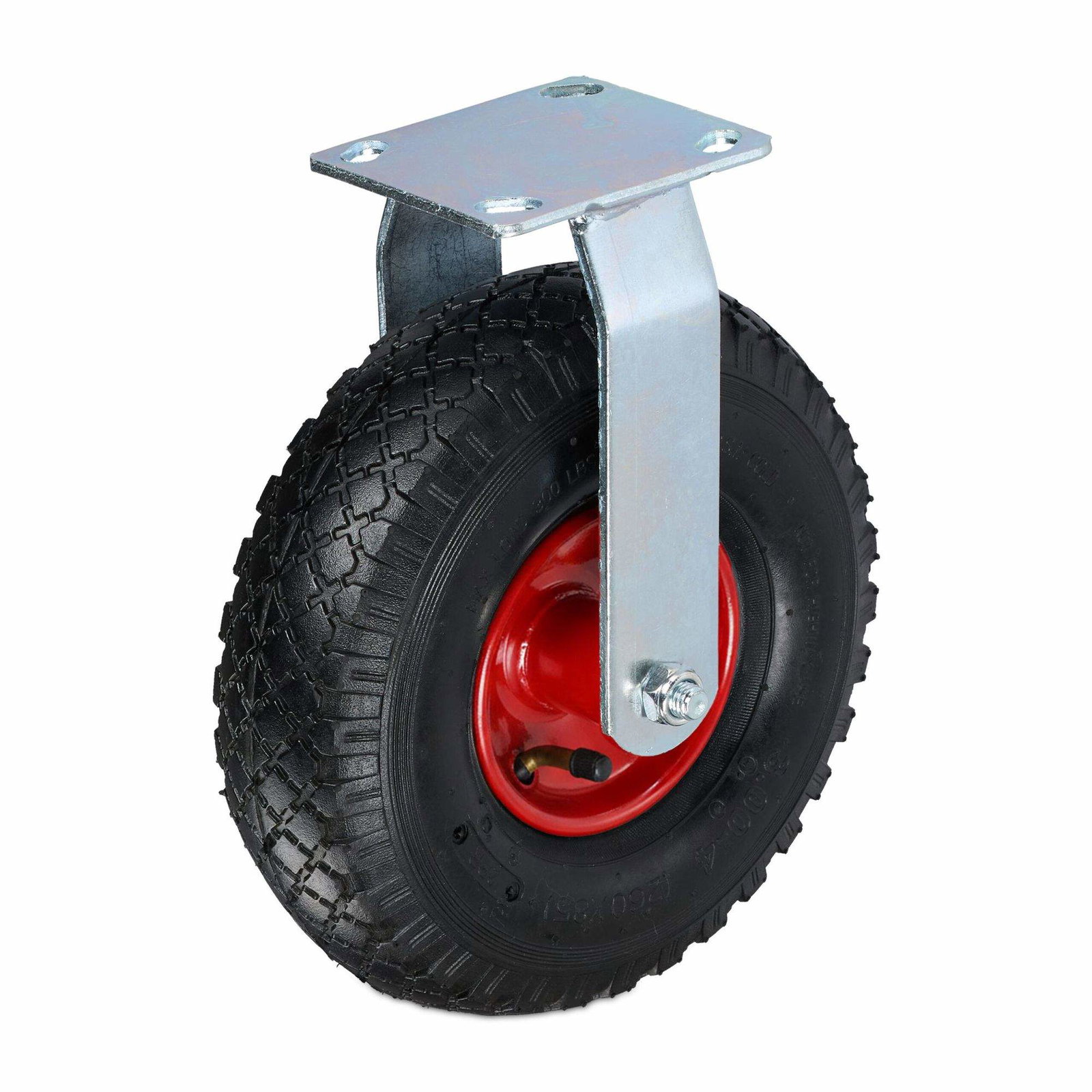 Pneumatiske hjul med stålplade og dæklast