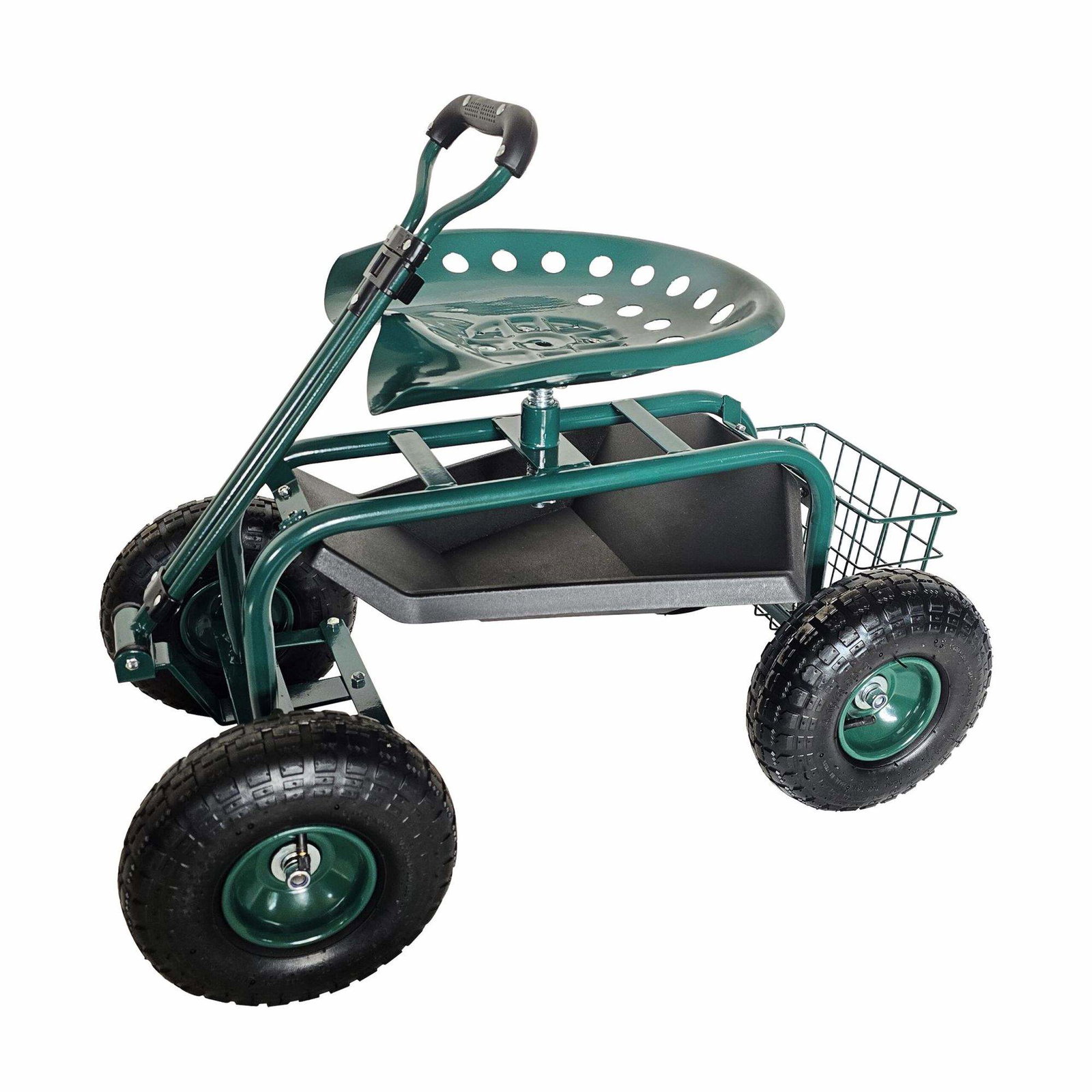 Trädgårdssittplats med hjul, förvaring och justerbar höjd | Hem & Hobby | Pryloteket