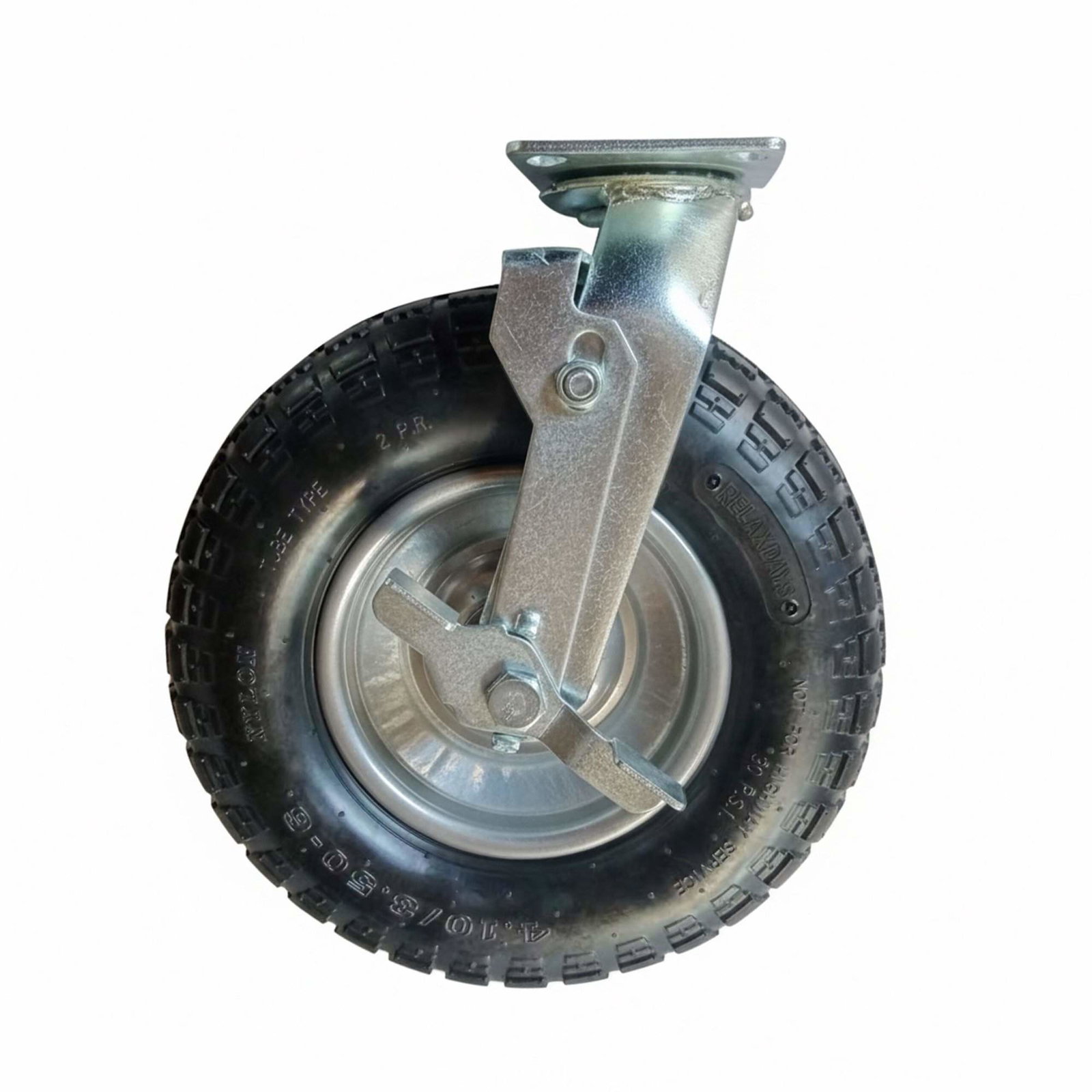 Pneumatiske drejehjul, 120 kg belastning, 360 rotation