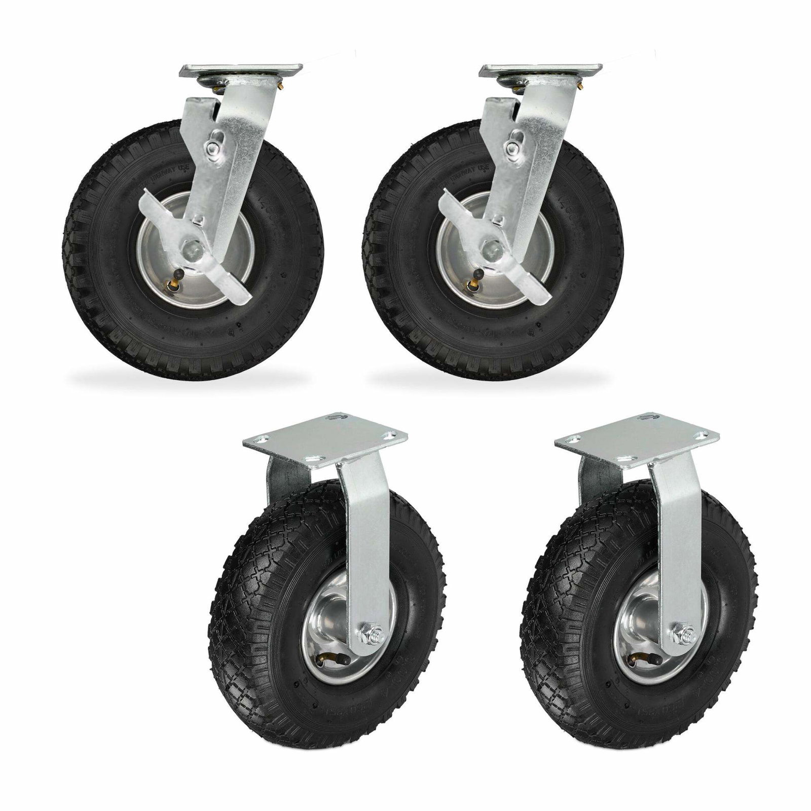 Snurrhjul med pneumatiska hjul – 3.00-4, kraftiga, 4-pack | Hem & Hobby | Pryloteket