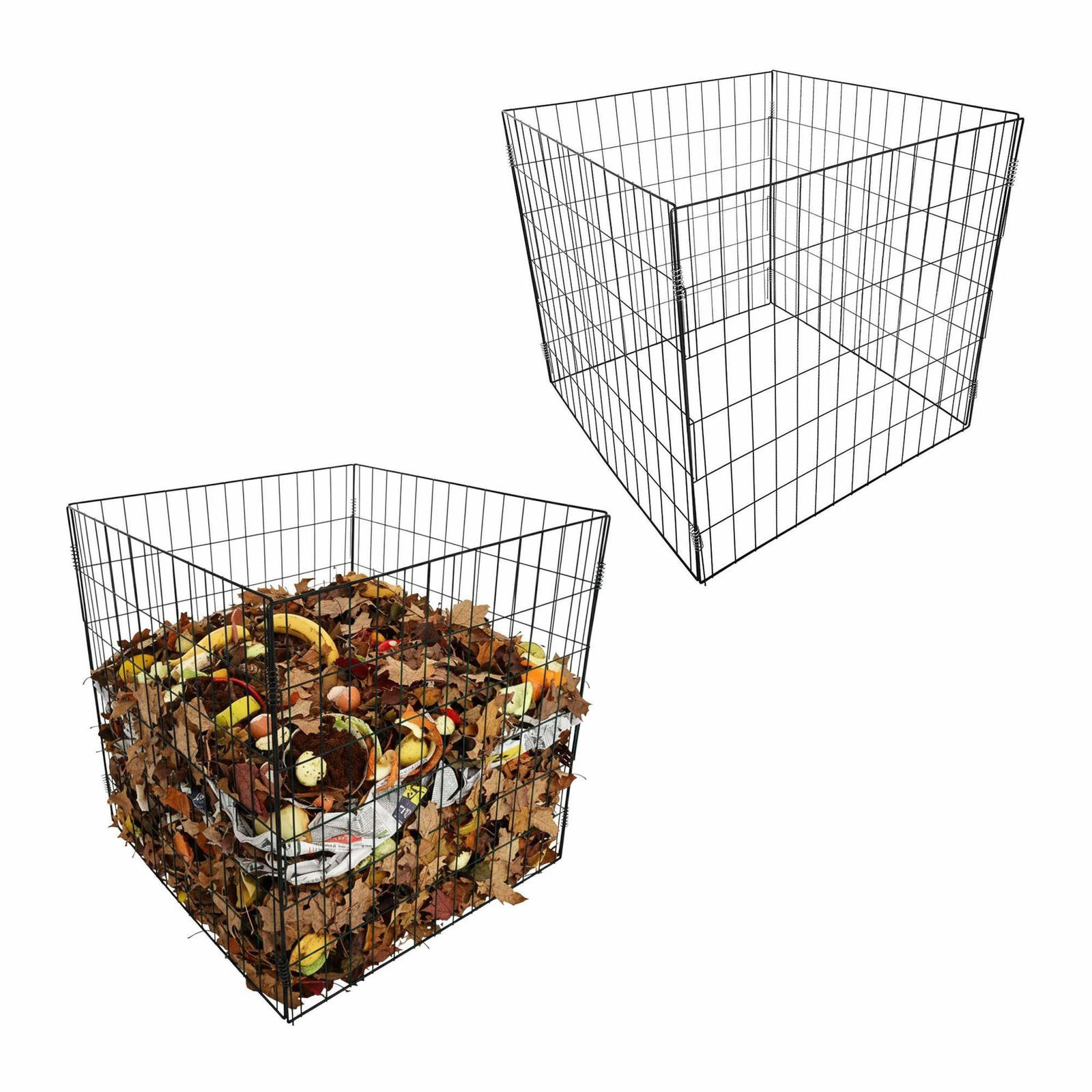 Stålkomposter för trädgården, 2-delat set, hög kapacitet | Hem & Hobby | Pryloteket