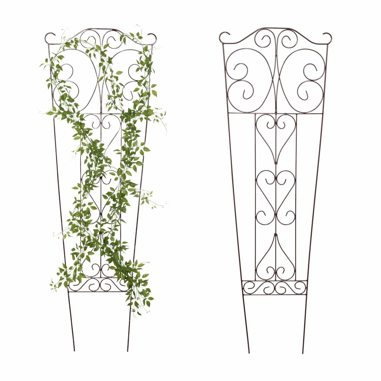 Metalhaveespalier til klatreplanter – Dekorativt design
