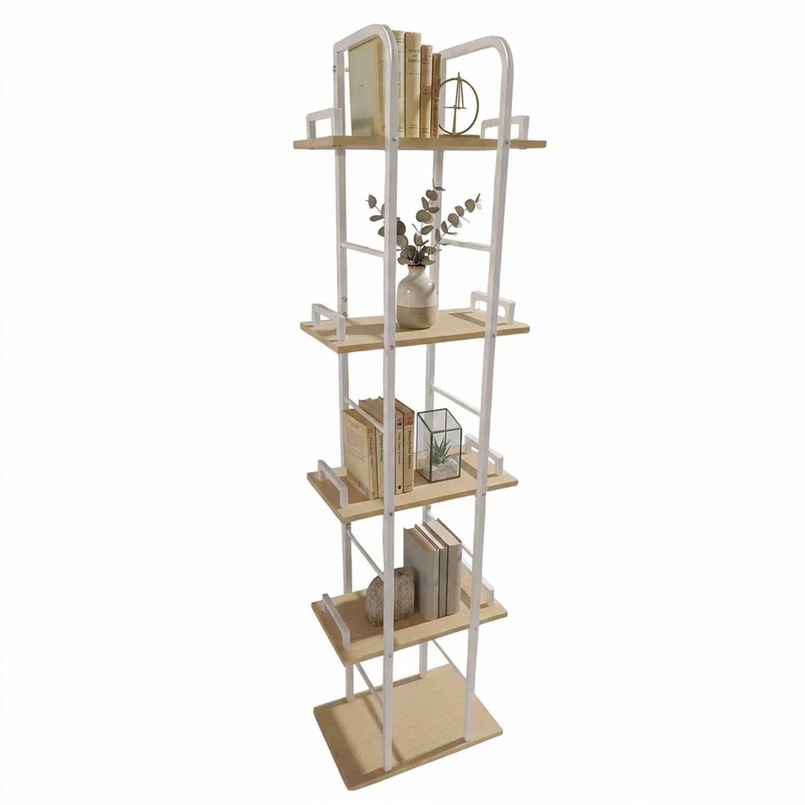 Fristående hyllplan med 5 våningar – kompakt förvaringsenhet | Hem & Hobby | Pryloteket