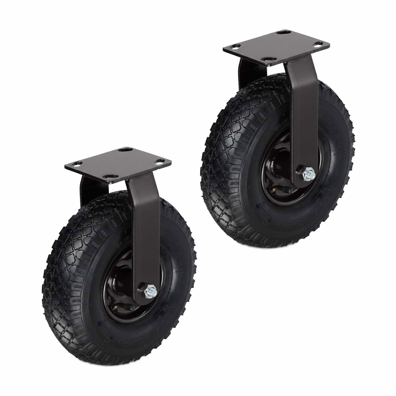 Pneumatiske hjul, sæt med 2 – Stålplademontering