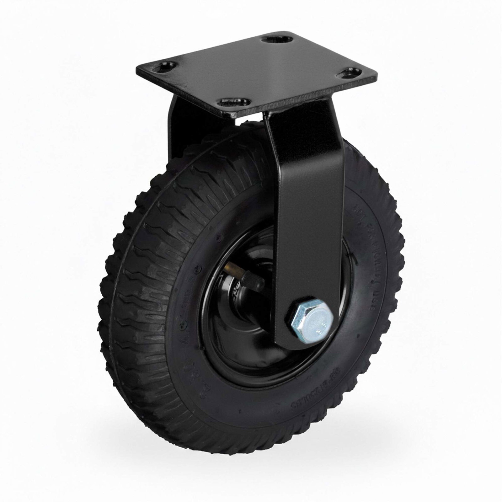 Pneumatiska fasta hjul med stålmonteringsplatta | Hem & Hobby | Pryloteket