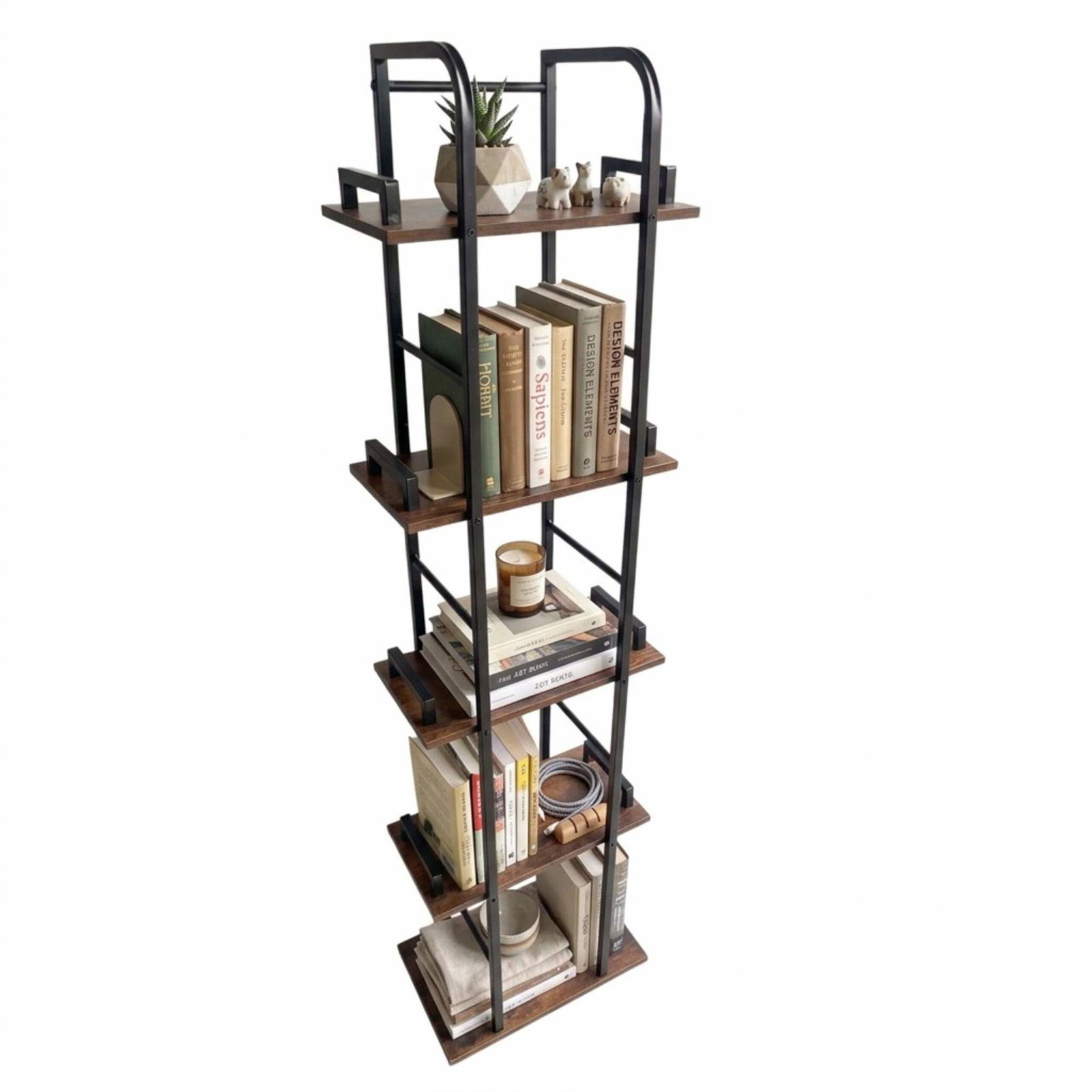 5-lags smal hylde – kompakt opbevaring til ethvert rum