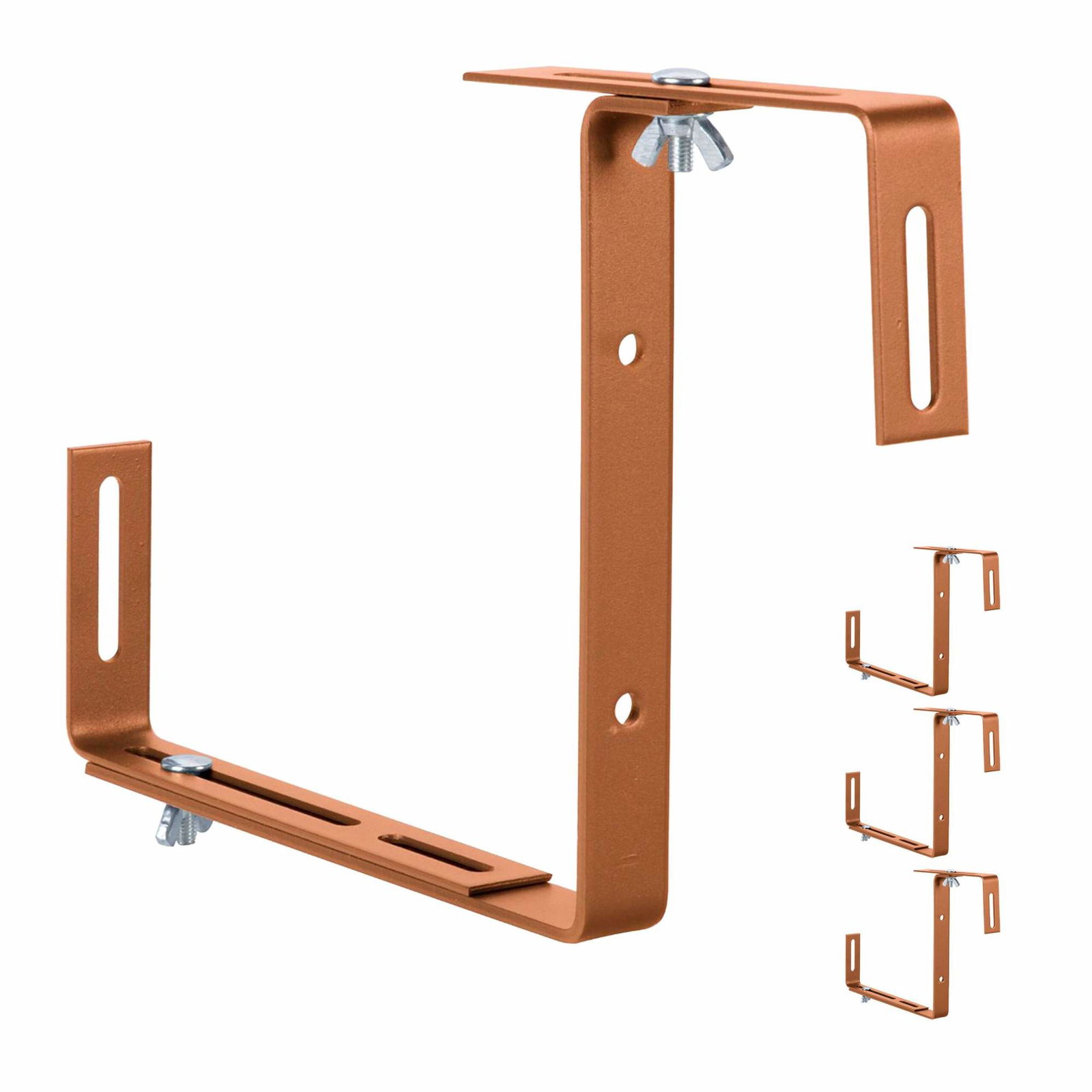 Justerbare plantekroge, sæt med 4 – vejrbestandigt metal