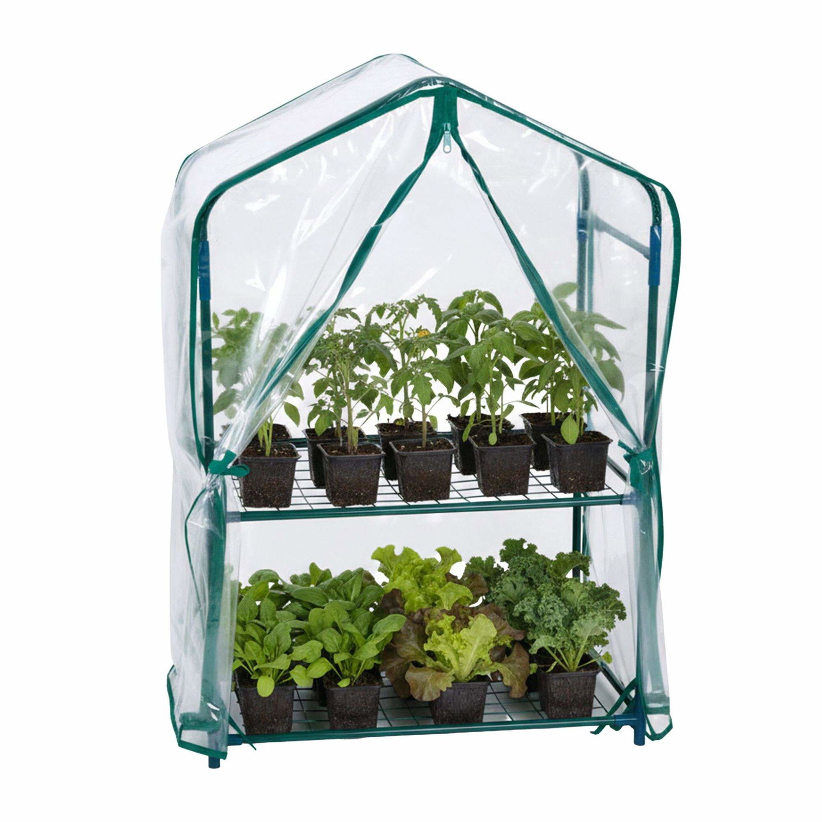 Balkongväxthus med PVC-överdrag – Kompakt tvåvånings | Hem & Hobby | Pryloteket