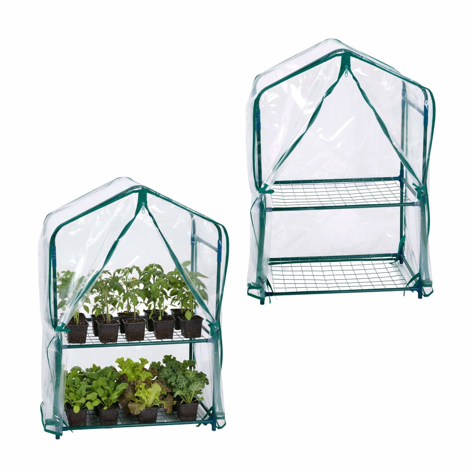 Balkongväxthus med PVC-överdrag – Kompakt tvåvånings | Hem & Hobby | Pryloteket