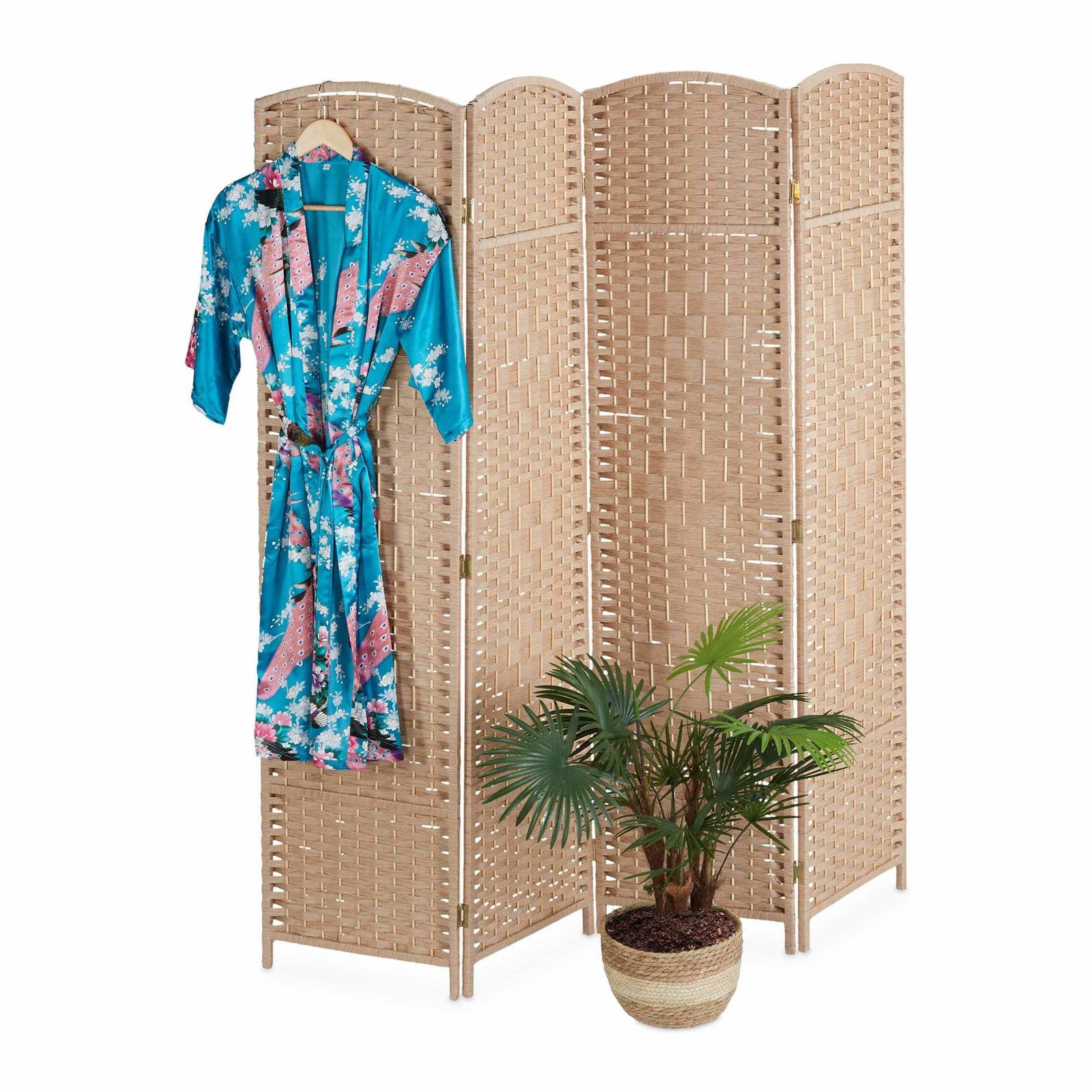 4-panels foldbar rumdeler – Elegant pladsbesparende
