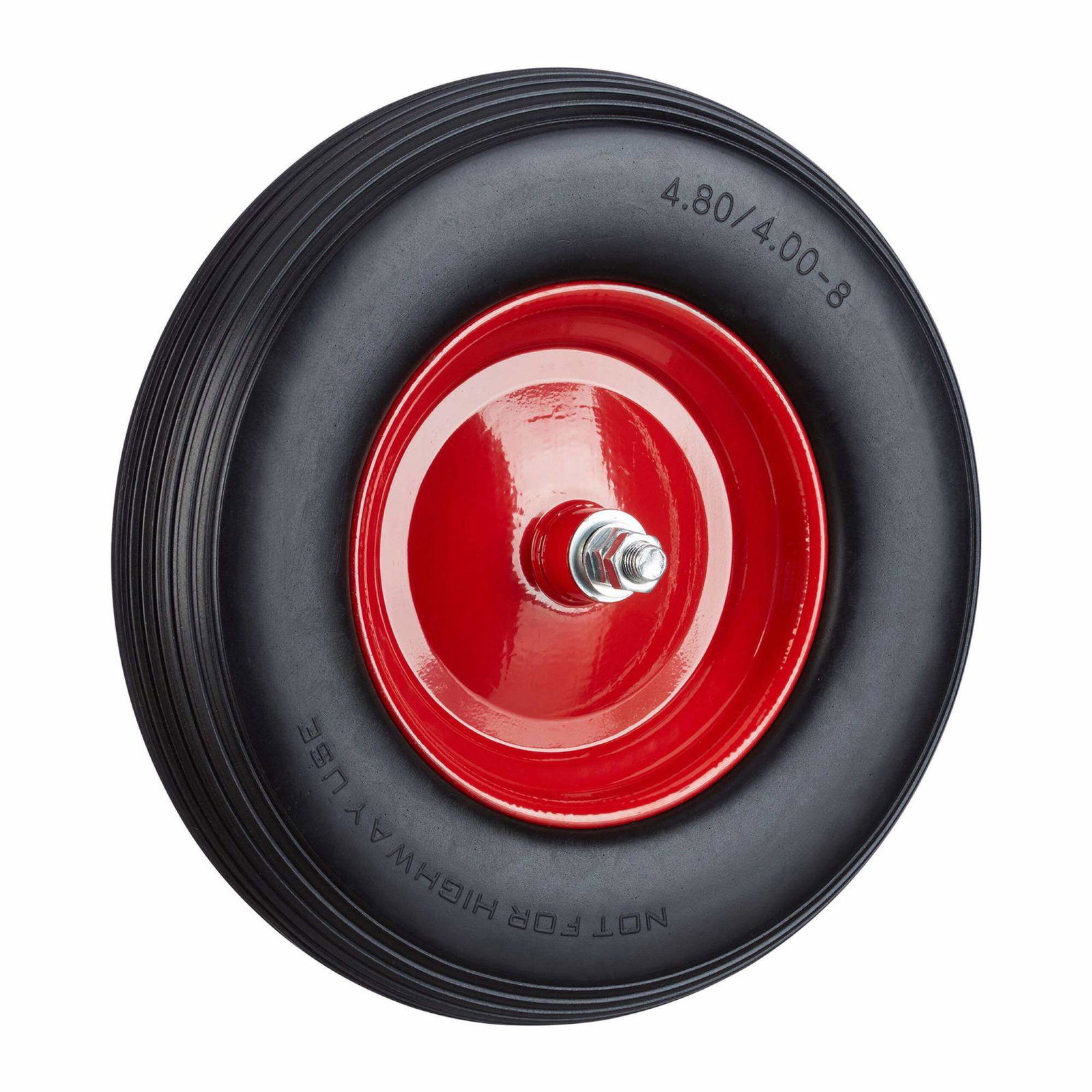 Massiva gummihjul 4.00-8 – Punkteringssäkra, lätta att skjuta | Hem & Hobby | Pryloteket