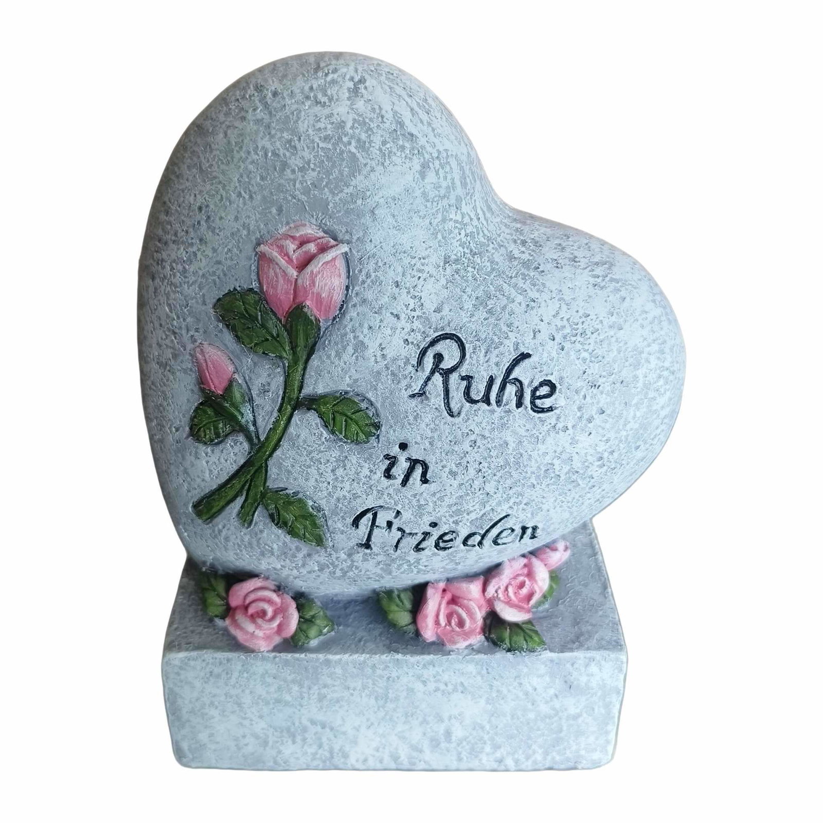 Hjärtformad gravprydnad – ""Vila i frid""-minnesmärke | Hem & Hobby | Pryloteket