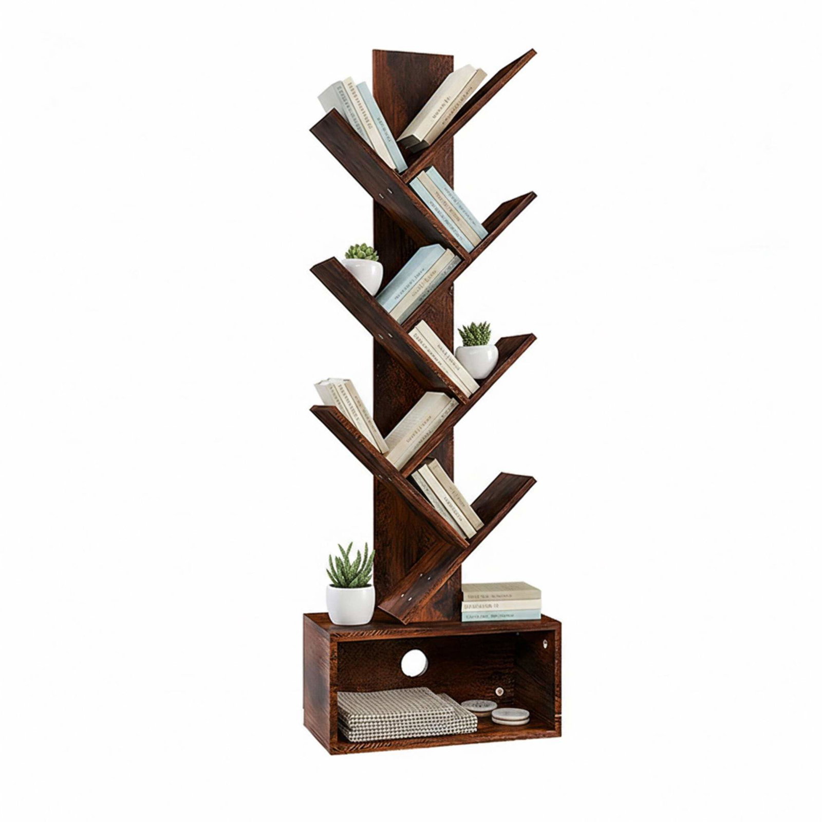 Bokhylla med 6 våningar – Platsbesparande förvaring med hyllor | Hem & Hobby | Pryloteket