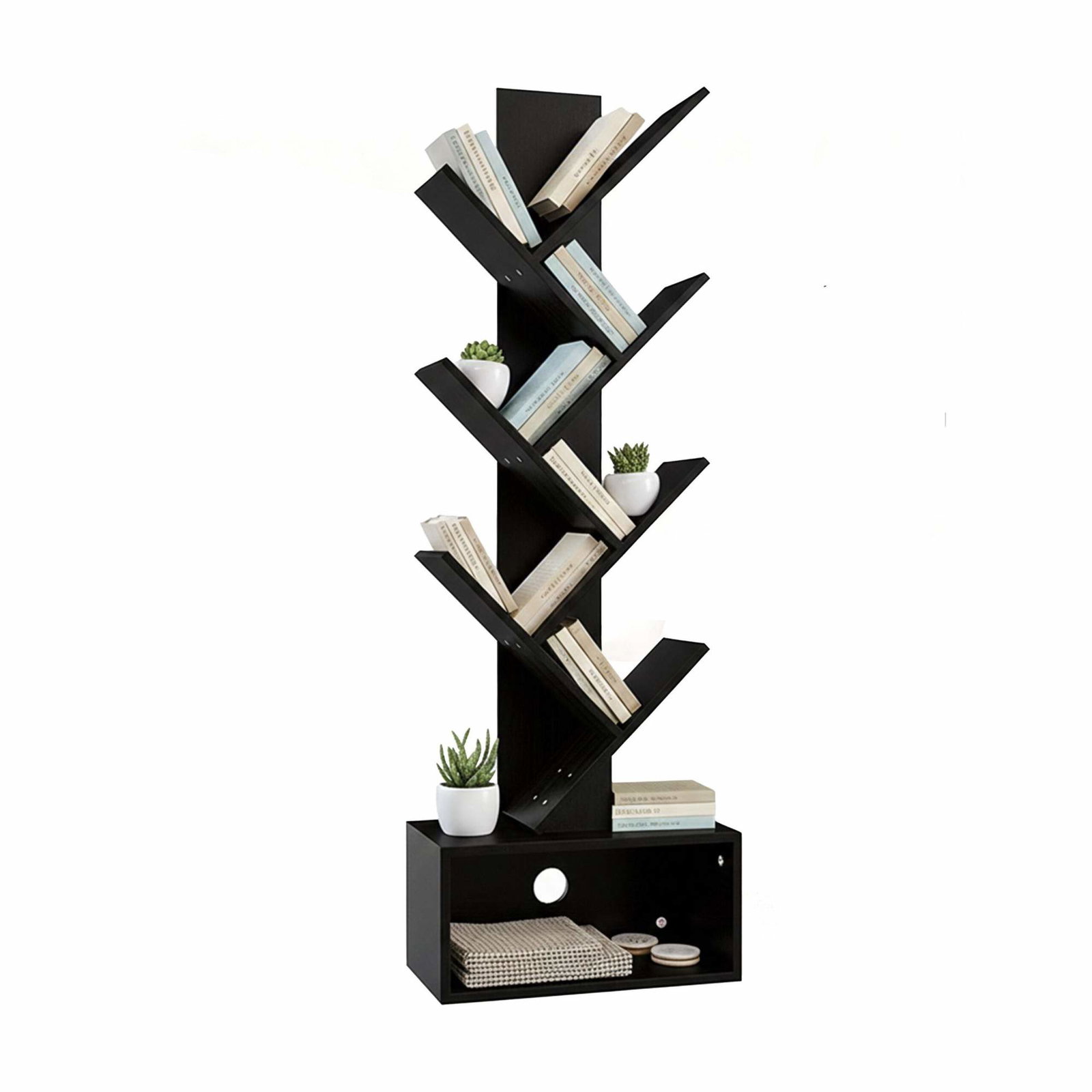 Bokhylla med 6 våningar och stängt förvaringsfack | Hem & Hobby | Pryloteket