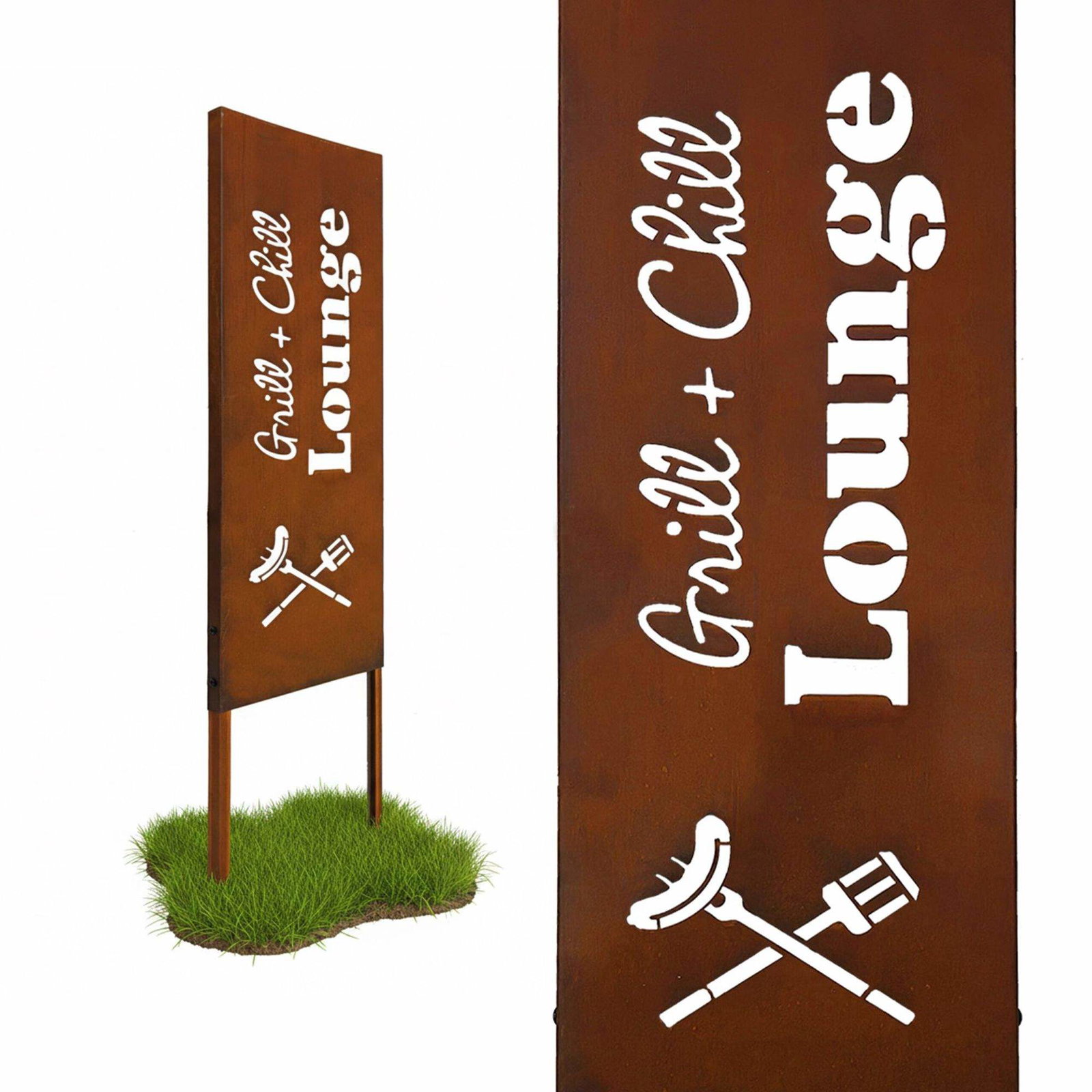 Rostpatinerad dekorativ trädgårdspåke – Väderbeständig prydnad | Hem & Hobby | Pryloteket