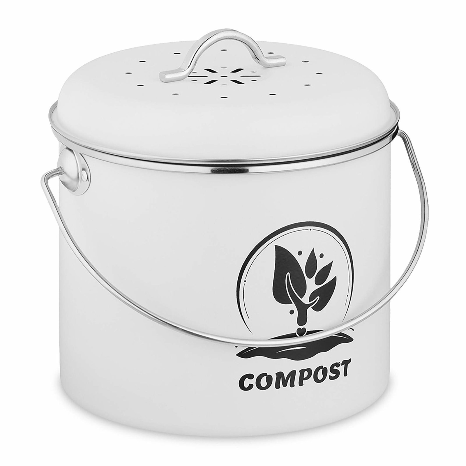 Kökskompostbehållare 3,5 l – Luktkontroll, enkel att bära | Hem & Hobby | Pryloteket