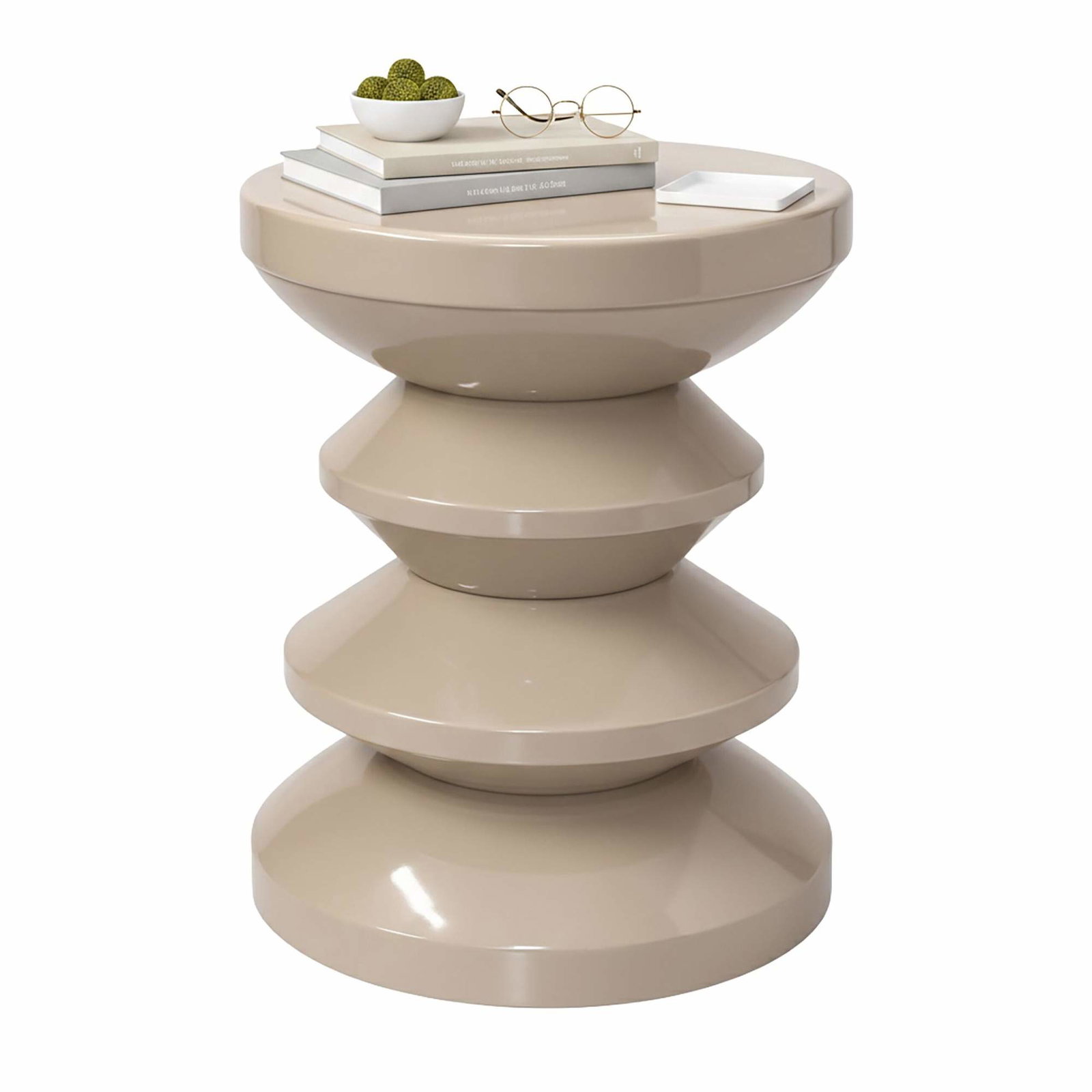 Zigzag sidebord og skammel – alsidigt rumalderdesign