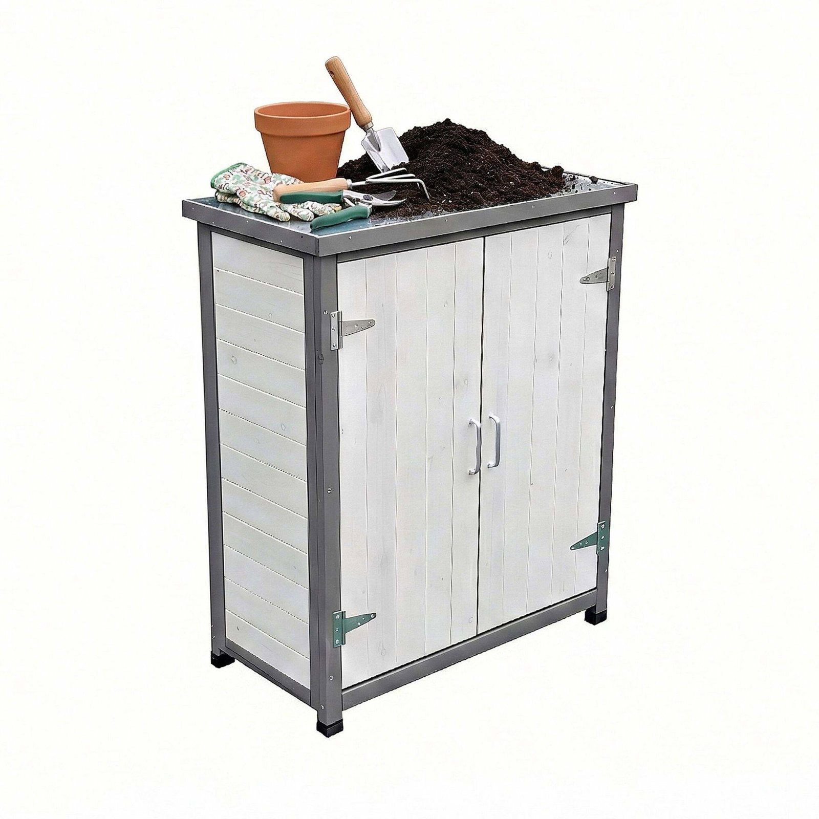 Trädgårdsbord med skåp – Lättskött arbetsyta | Hem & Hobby | Pryloteket