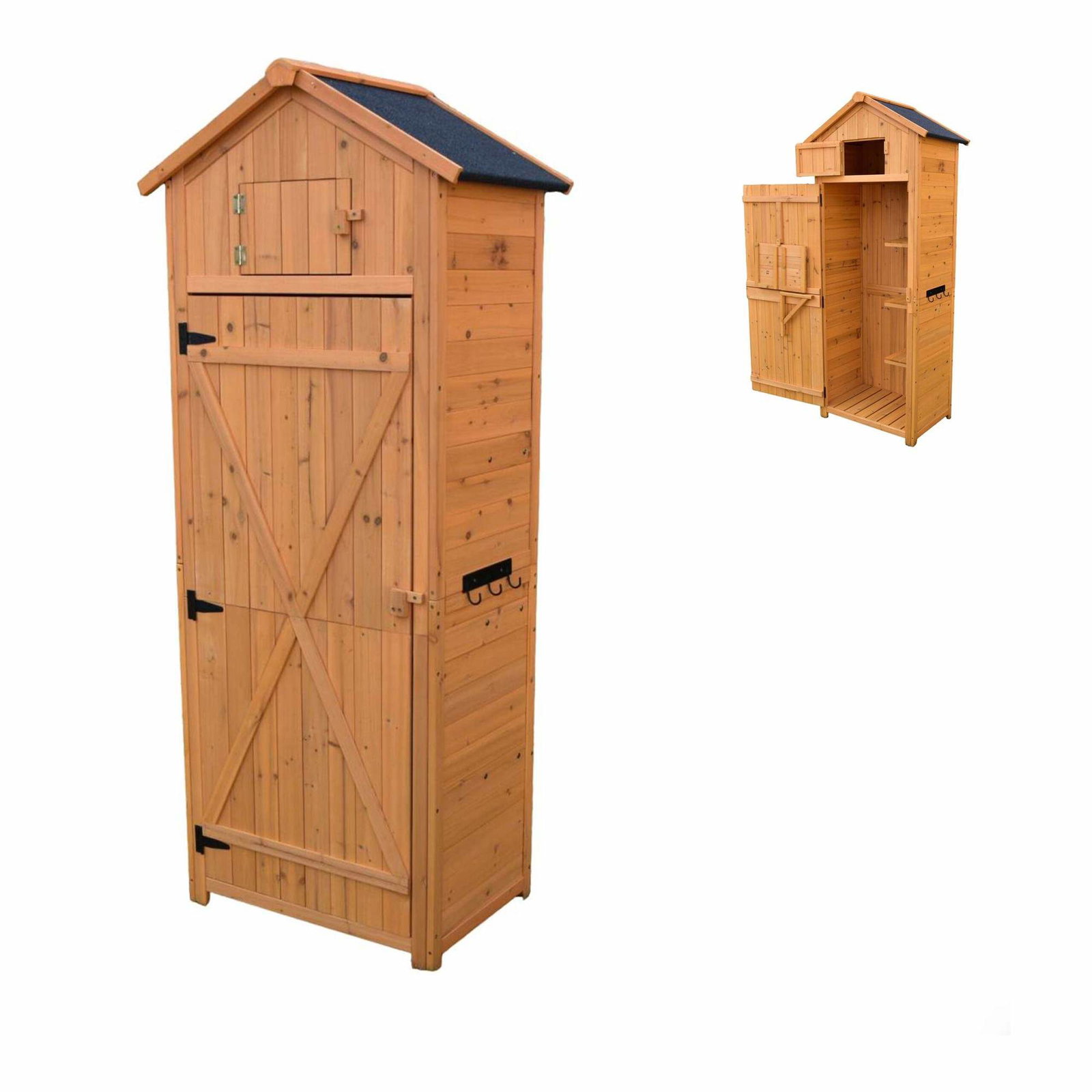 Trädgårdsskjul med hyllor – Väderbeständig förvaring | Hem & Hobby | Pryloteket