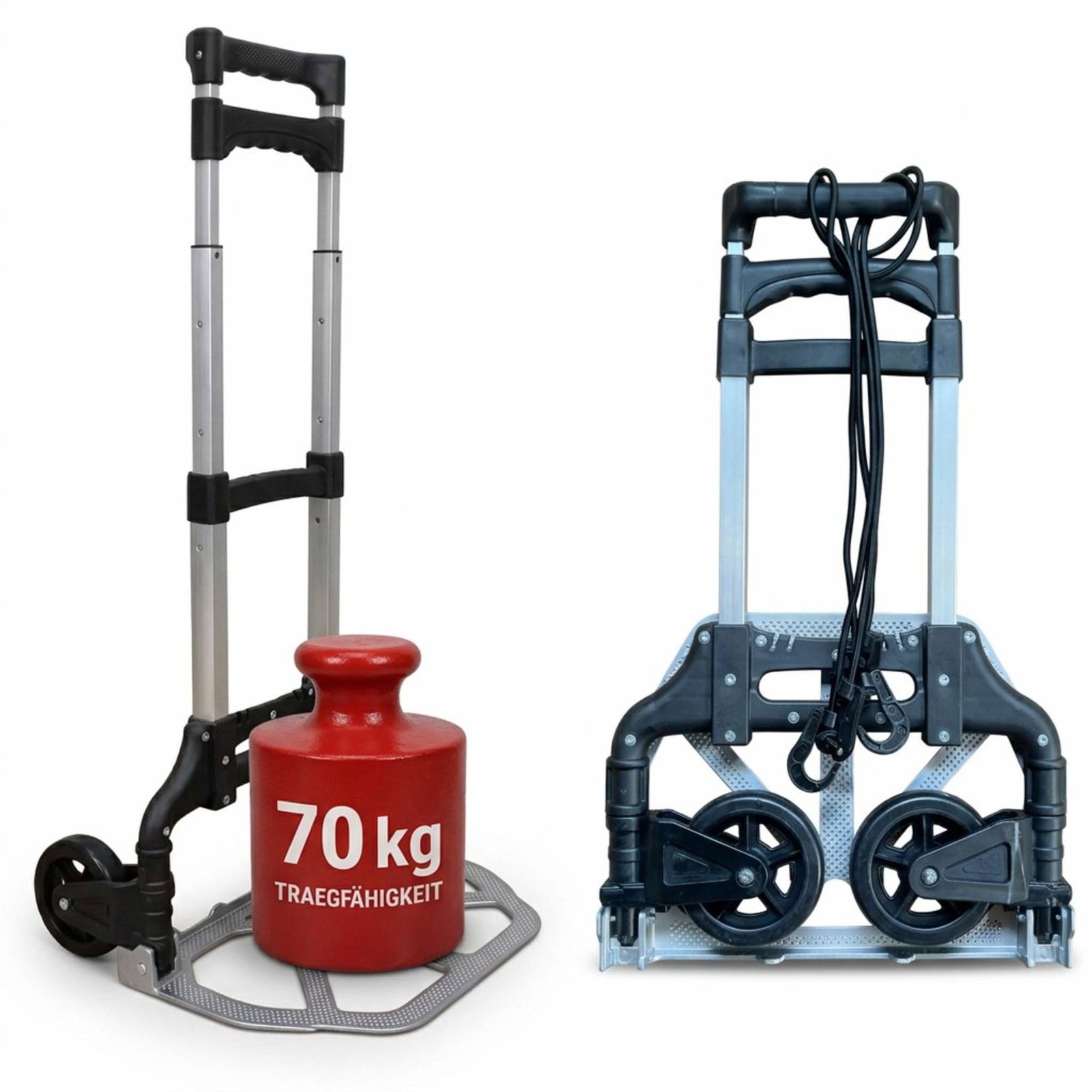 Hopfällbar trädgårdsvagn med gummisnören – 70 kg kapacitet | Hem & Hobby | Pryloteket