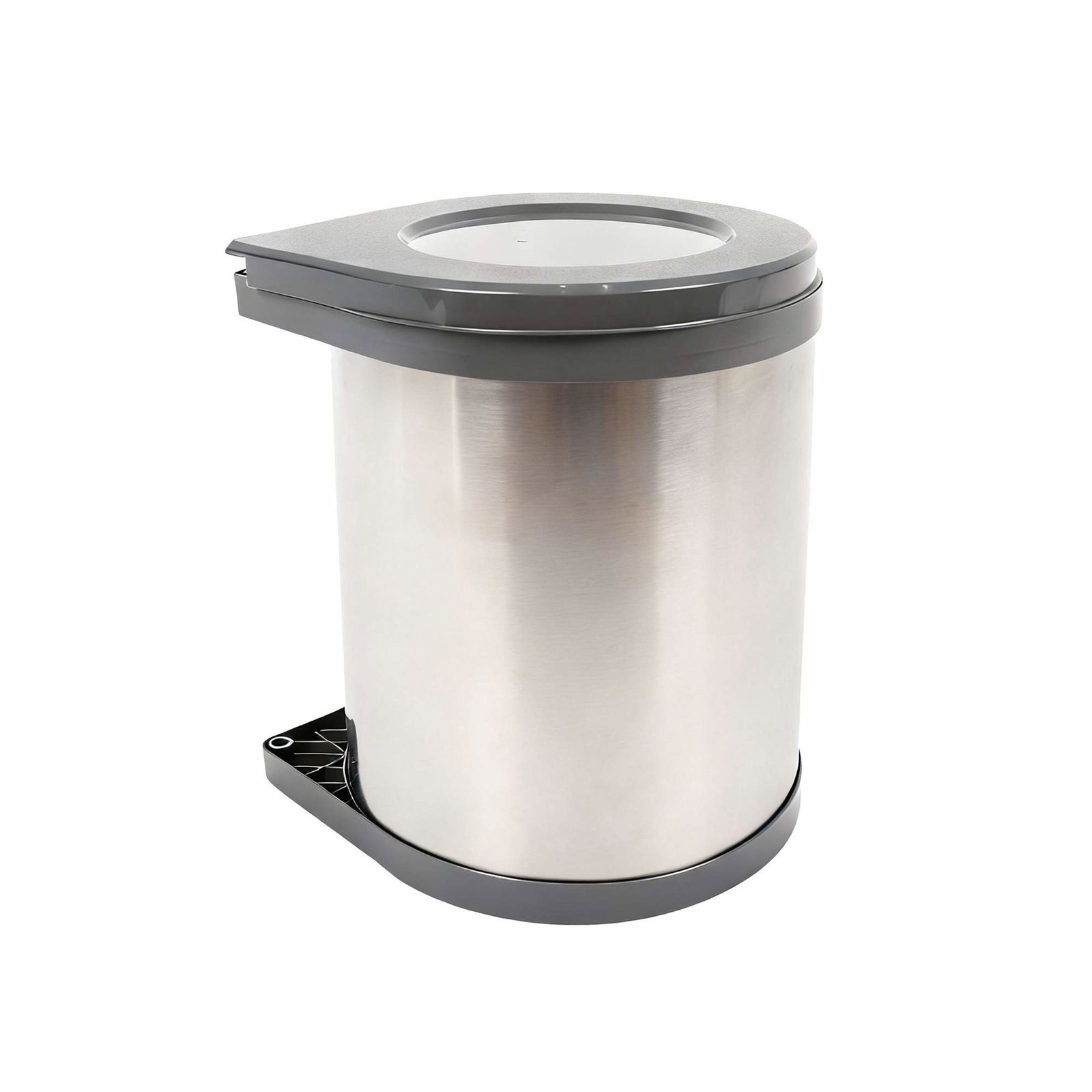 Køkkenspand i rustfrit stål med drejefunktion, 14 l – Lugtforsegling