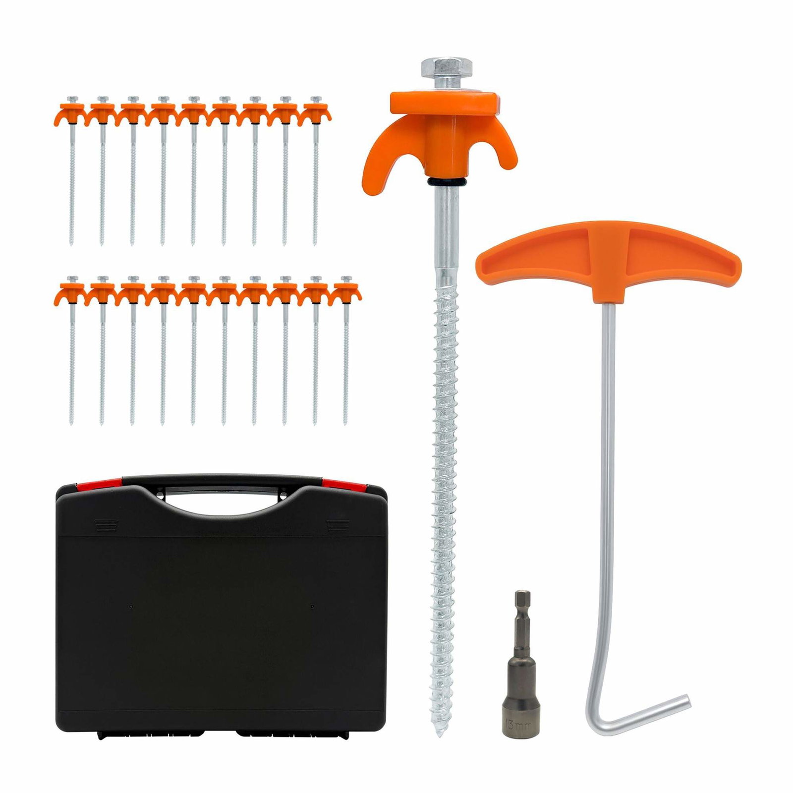 Ståltältpinnar med borradapter, 20 st – Rostbeständiga | Hem & Hobby | Pryloteket