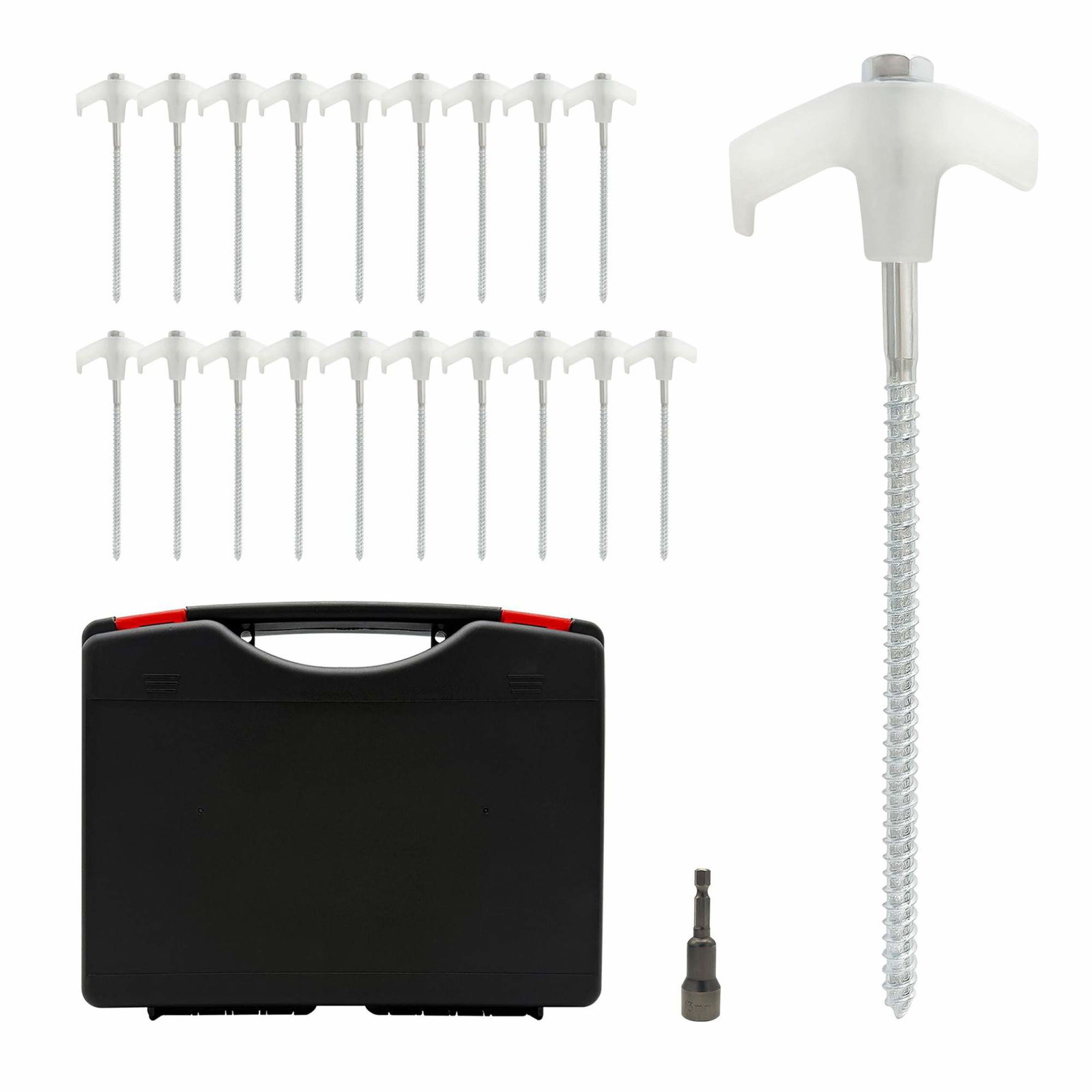 Ståltältpinnar med borradapter, 20-pack | Hem & Hobby | Pryloteket