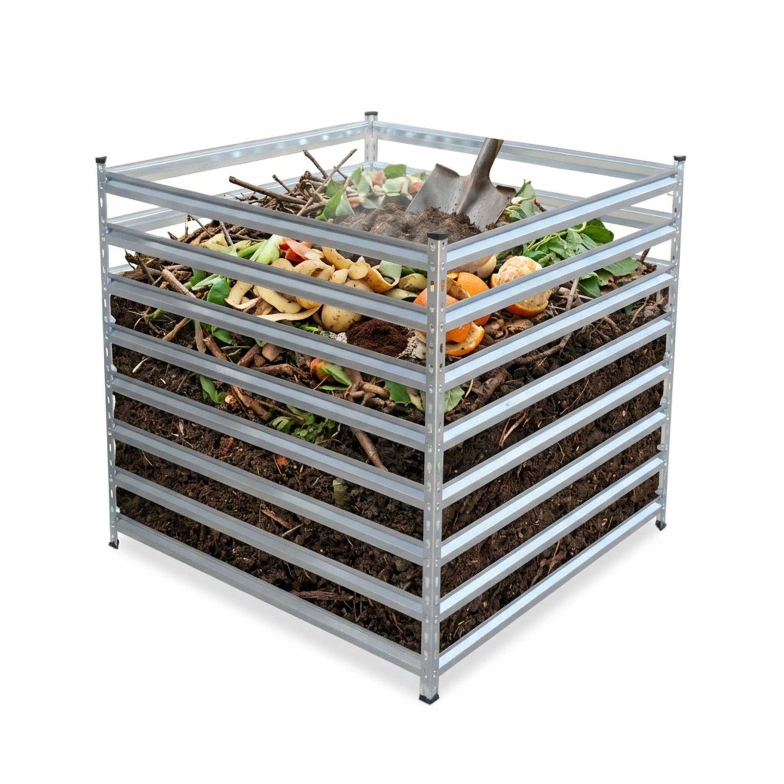 Stålhavekomposter – Åbent lameldesign, nem montering