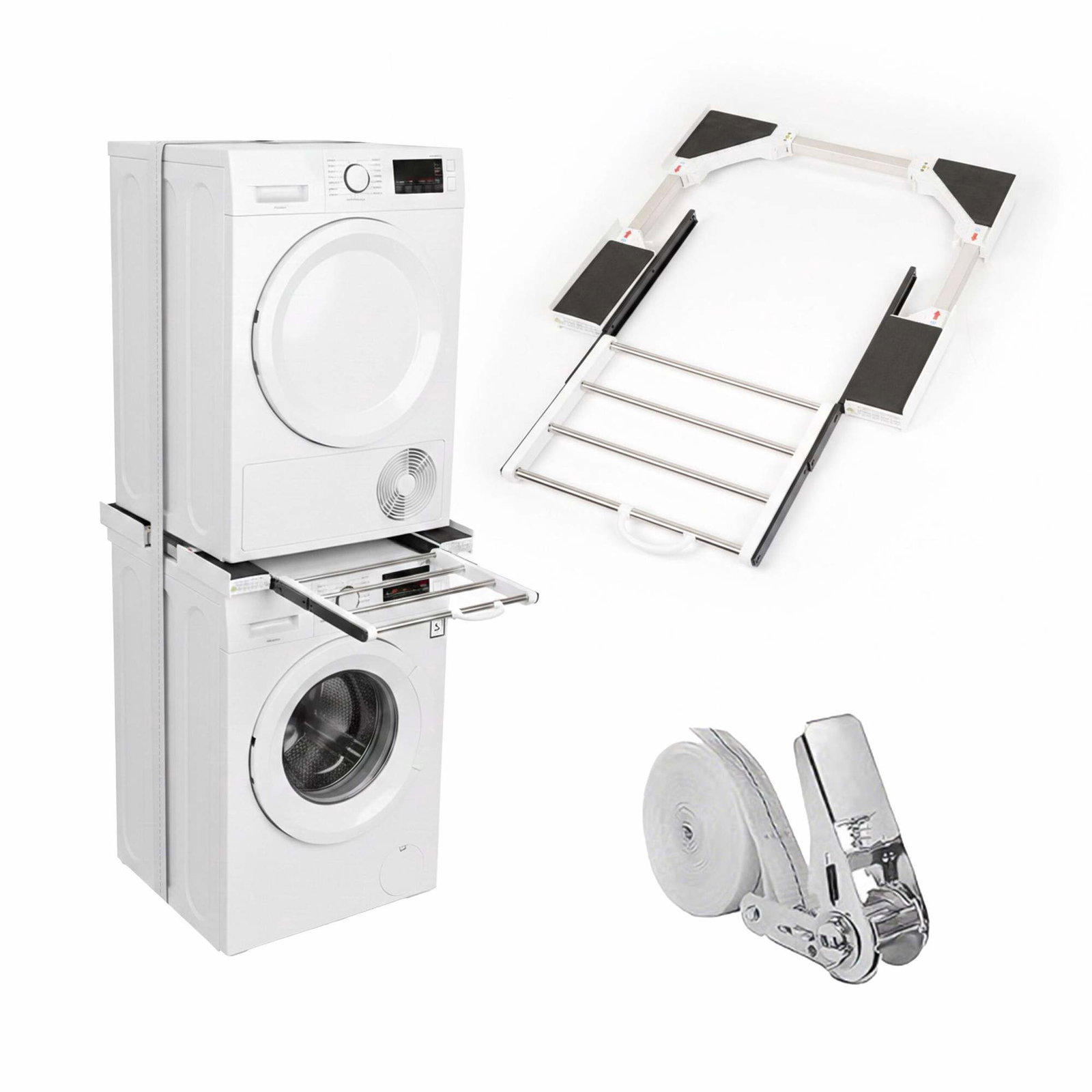 Stapelram för tvättmaskin och torktumlare – universell platsbesparare | Hem & Hobby | Pryloteket