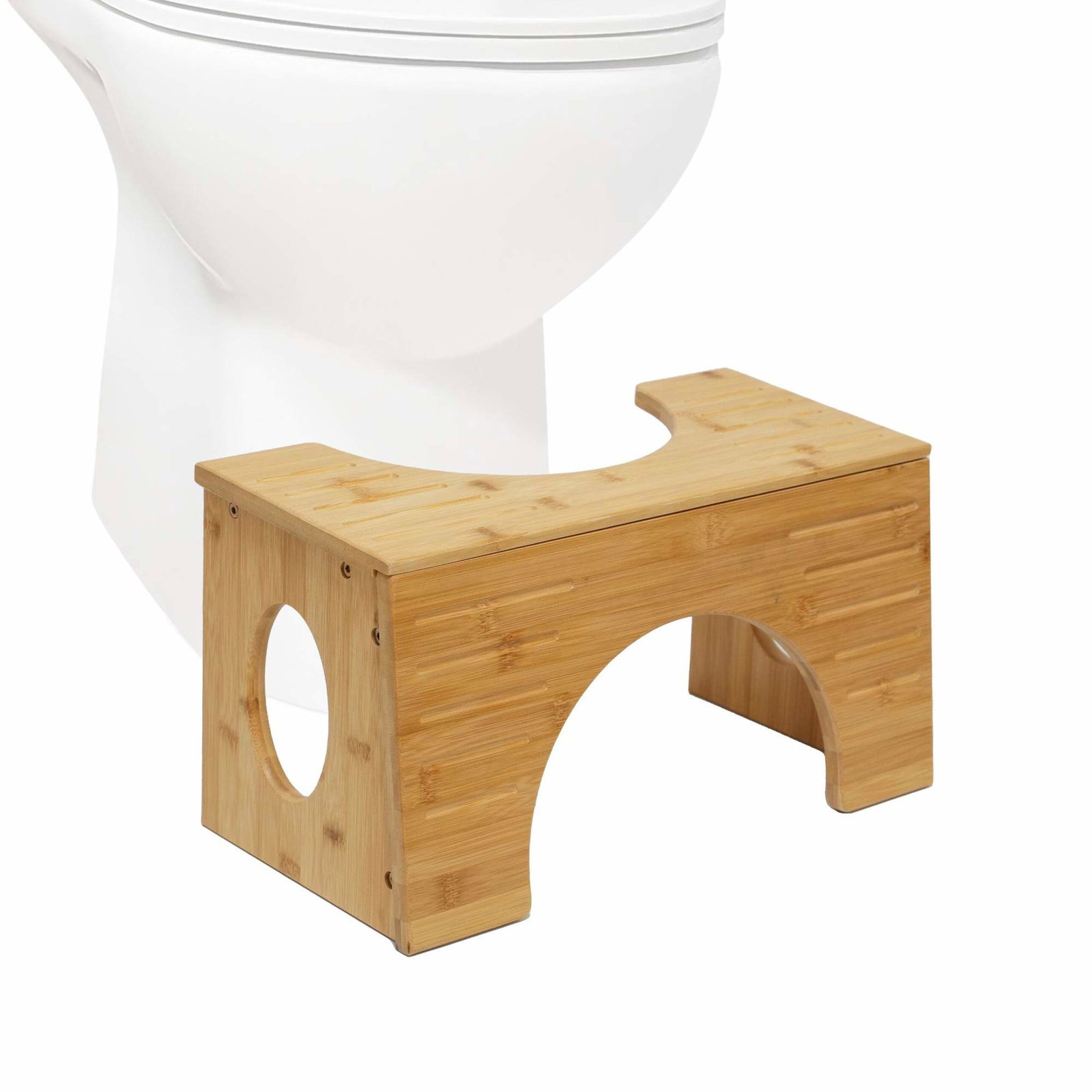 Bambu toalettpall – justerbar höjd, hukhjälpmedel | Hem & Hobby | Pryloteket