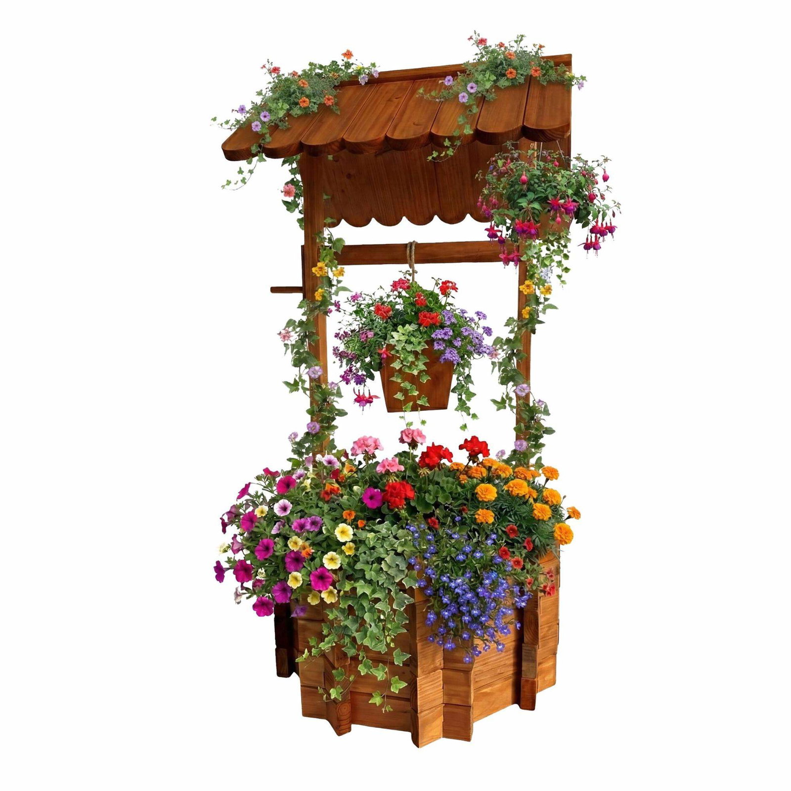 Önskebrunnslåda i trä – Trädgårdsfontän i granträ | Hem & Hobby | Pryloteket