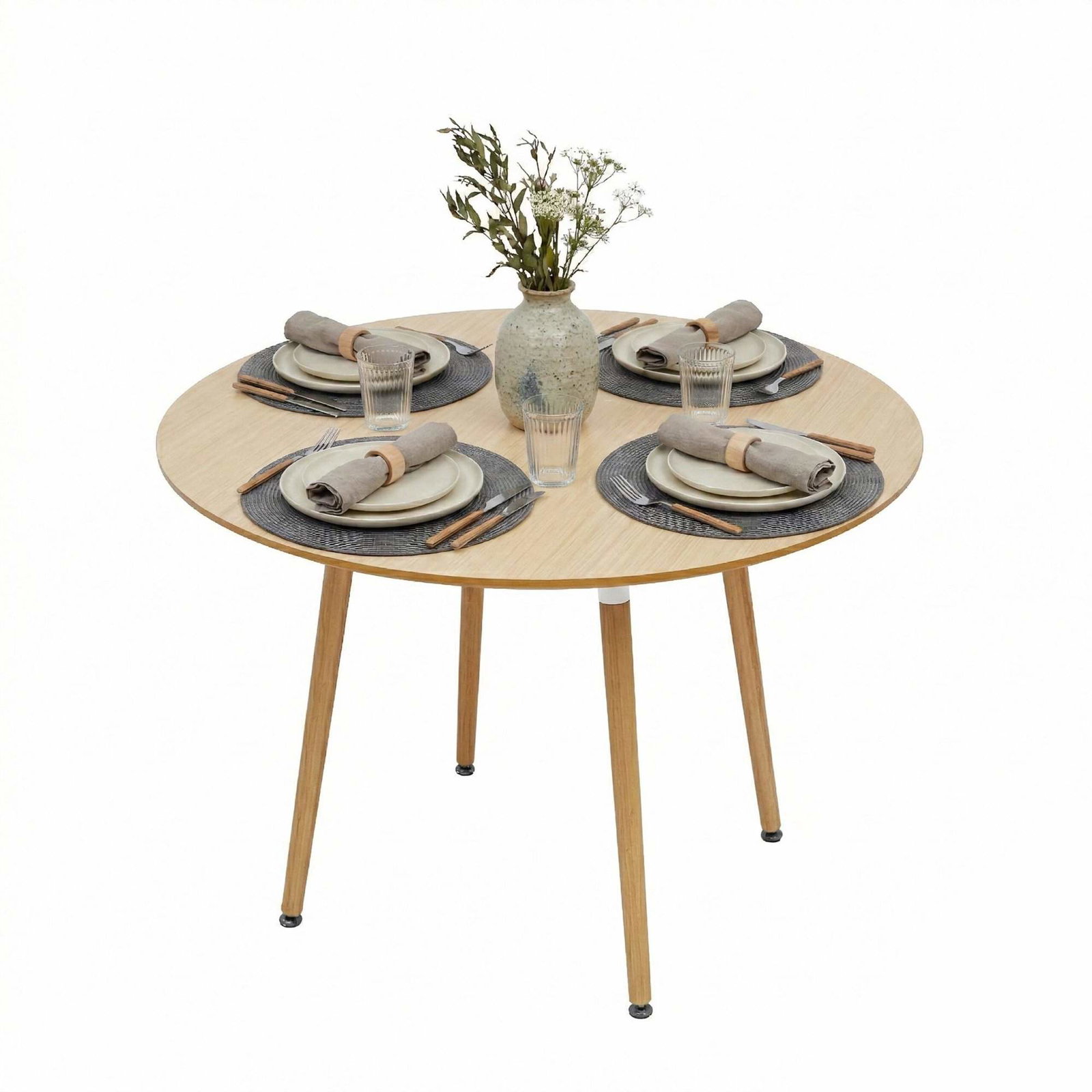 Runt matbord – bambuben, plats för 4 | Hem & Hobby | Pryloteket