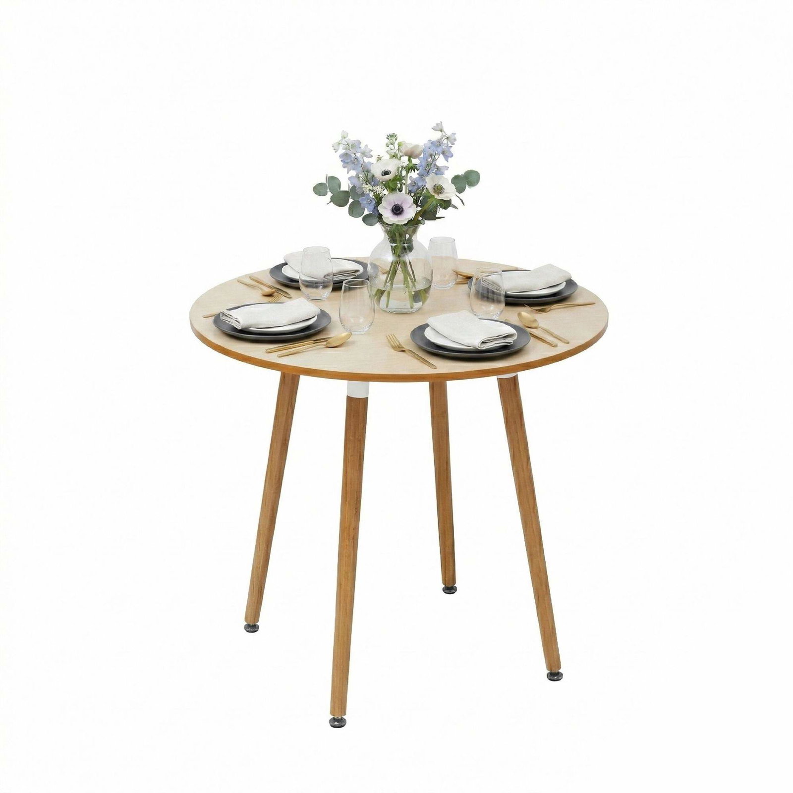 Runt matbord – bambuben, plats för 4 | Hem & Hobby | Pryloteket