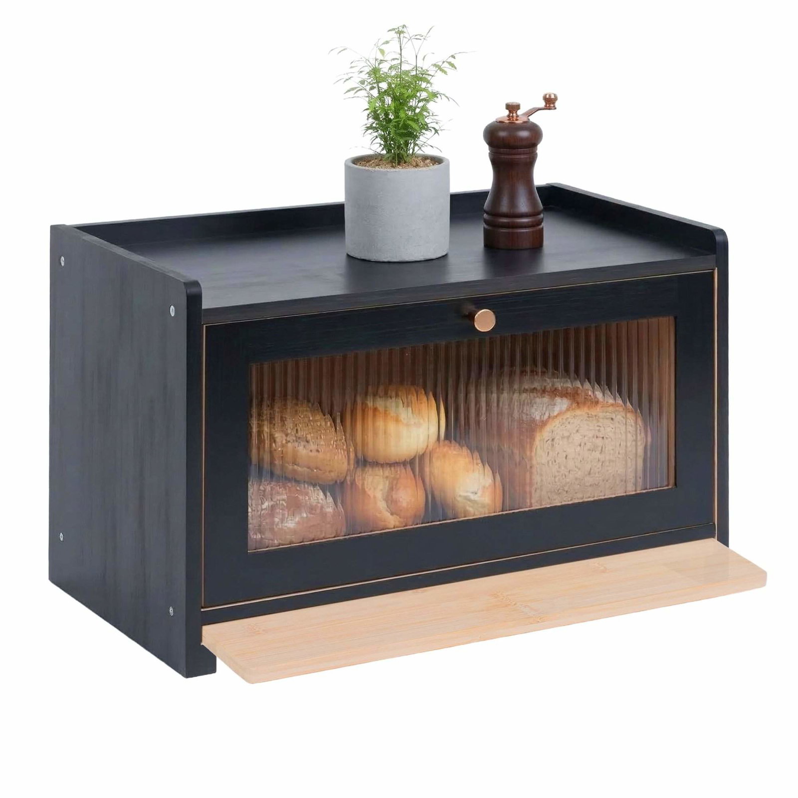 Bambubrödlåda med skärbräda och luftcirkulation | Hem & Hobby | Pryloteket